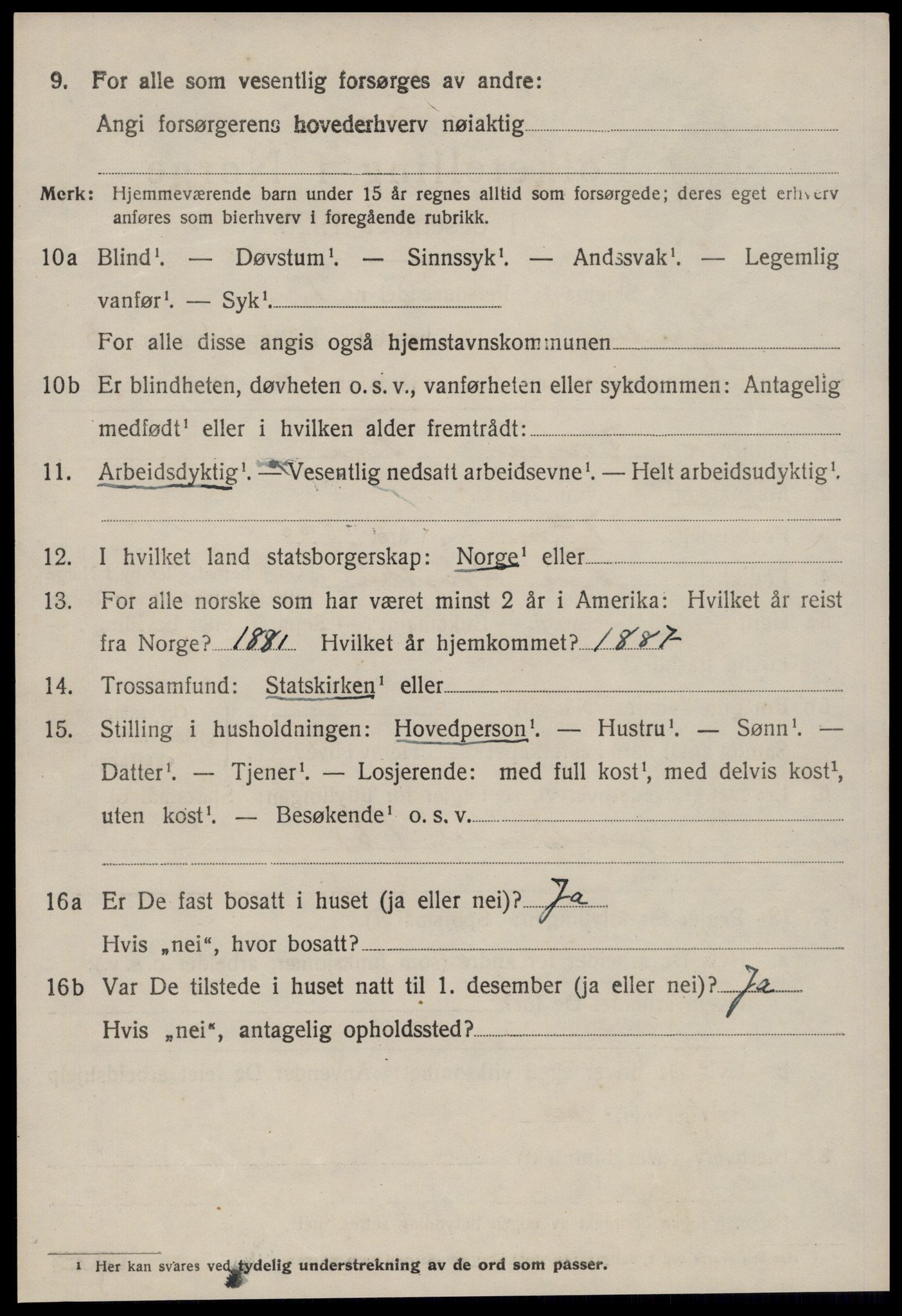 SAT, 1920 census for Grytten, 1920, p. 2225