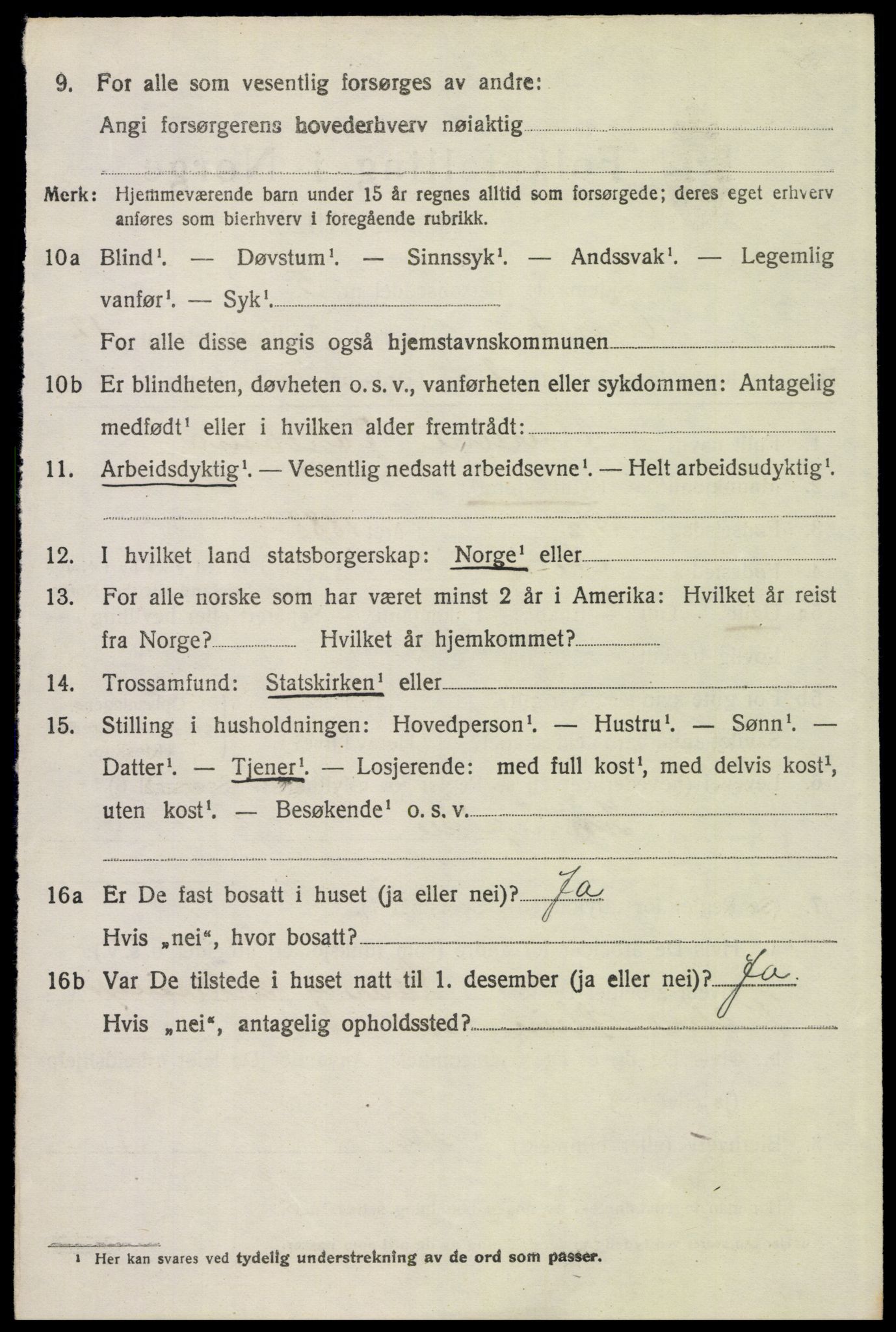 SAH, 1920 census for Åmot, 1920, p. 9624