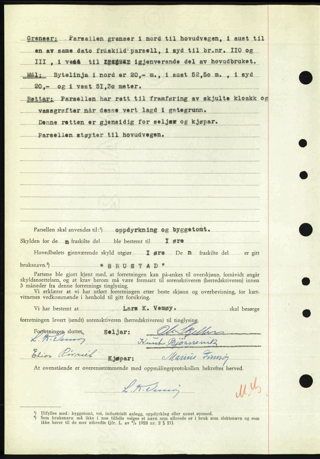 Nordre Sunnmøre sorenskriveri, AV/SAT-A-0006/1/2/2C/2Ca: Mortgage book no. A27, 1948-1948, Diary no: : 347/1948