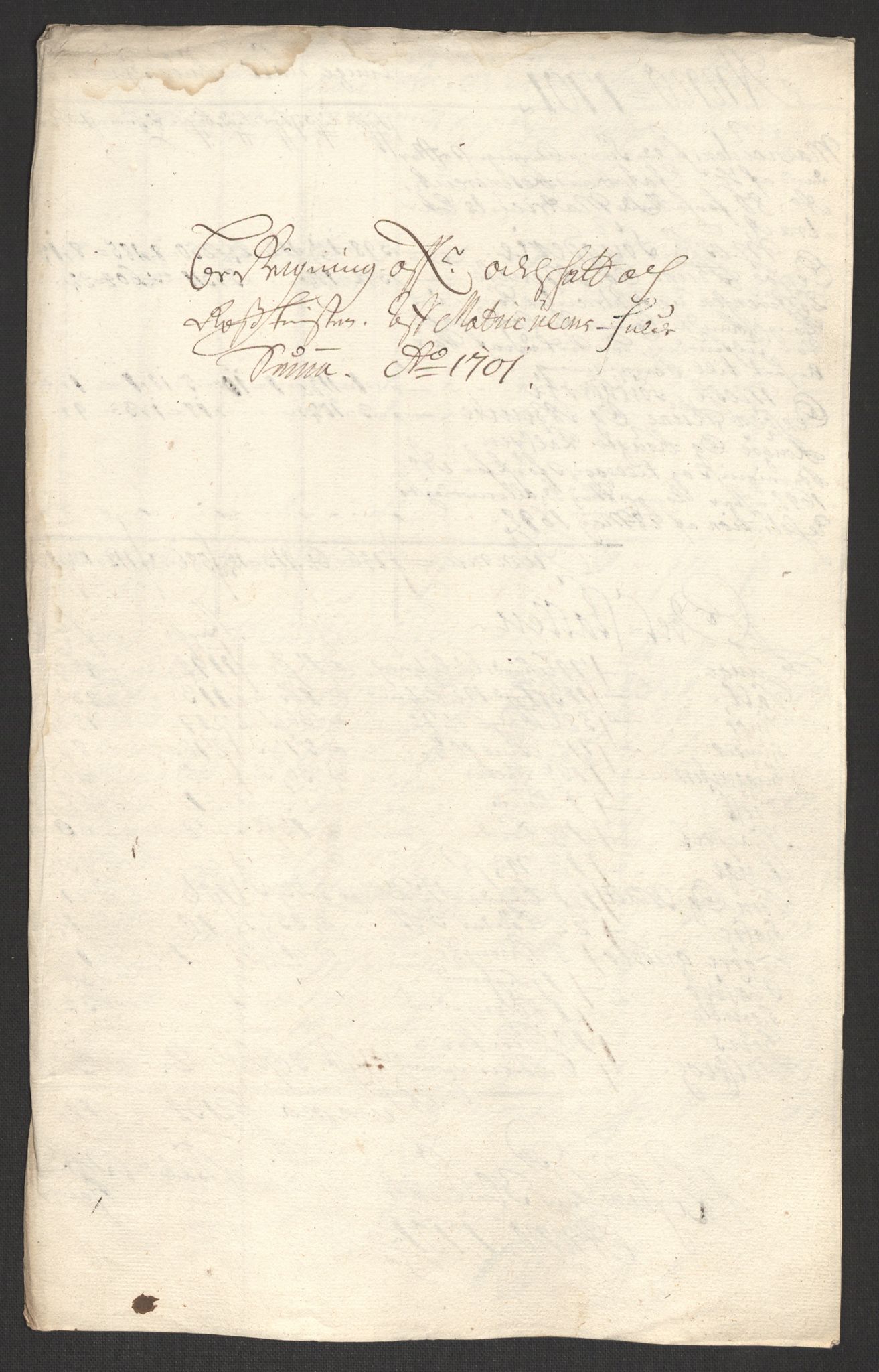 Rentekammeret inntil 1814, Reviderte regnskaper, Fogderegnskap, RA/EA-4092/R04/L0130: Fogderegnskap Moss, Onsøy, Tune, Veme og Åbygge, 1701, p. 83