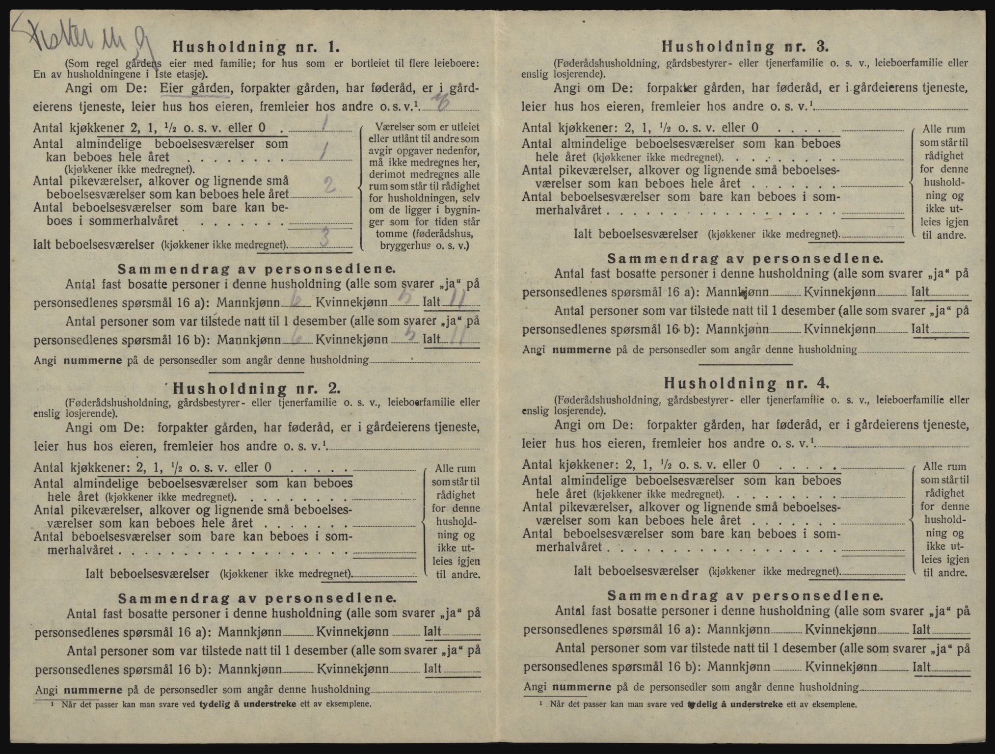 SATØ, 1920 census for Torsken, 1920, p. 541