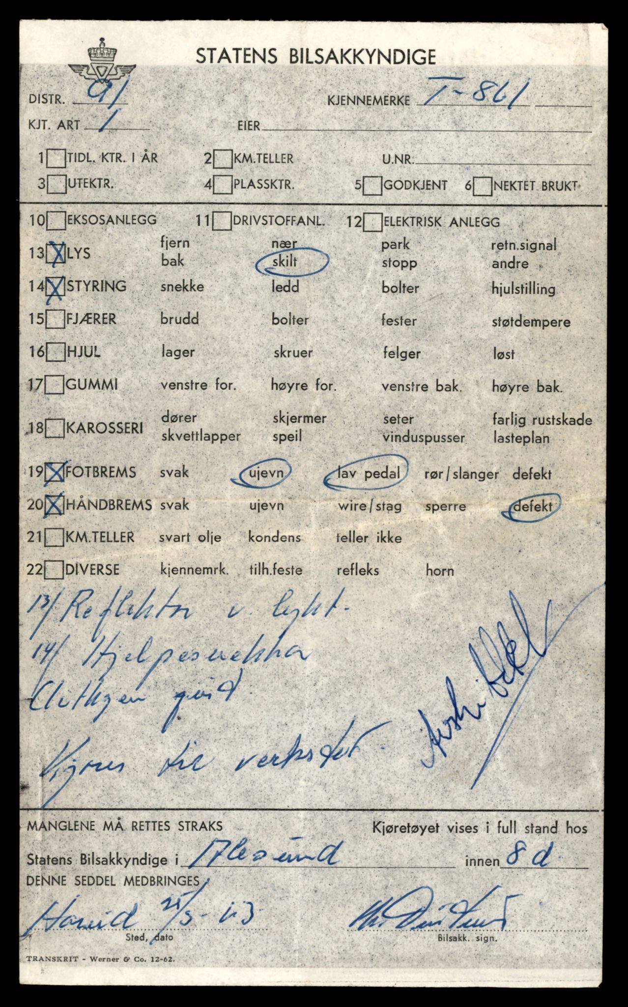 Møre og Romsdal vegkontor - Ålesund trafikkstasjon, SAT/A-4099/F/Fe/L0008: Registreringskort for kjøretøy T 747 - T 894, 1927-1998, p. 2594