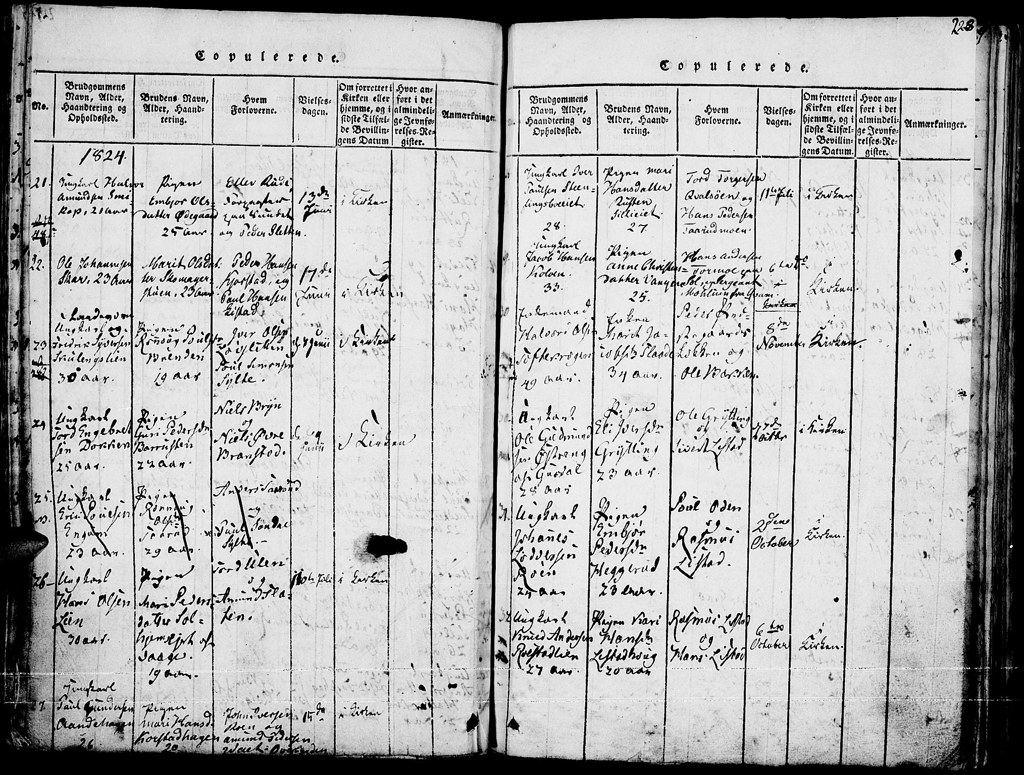 Fron prestekontor, AV/SAH-PREST-078/H/Ha/Haa/L0002: Parish register (official) no. 2, 1816-1827, p. 228