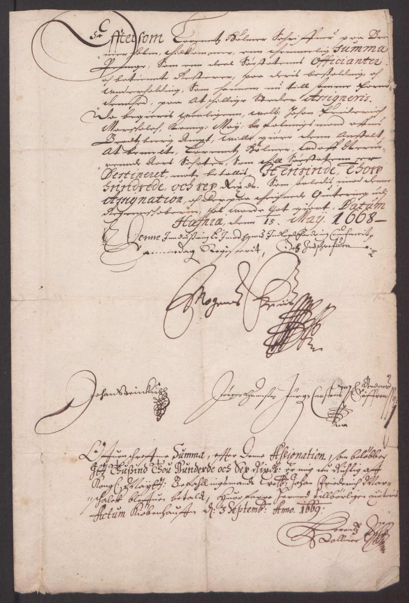 Rentekammeret inntil 1814, Reviderte regnskaper, Fogderegnskap, RA/EA-4092/R35/L2059: Fogderegnskap Øvre og Nedre Telemark, 1668-1670, p. 8