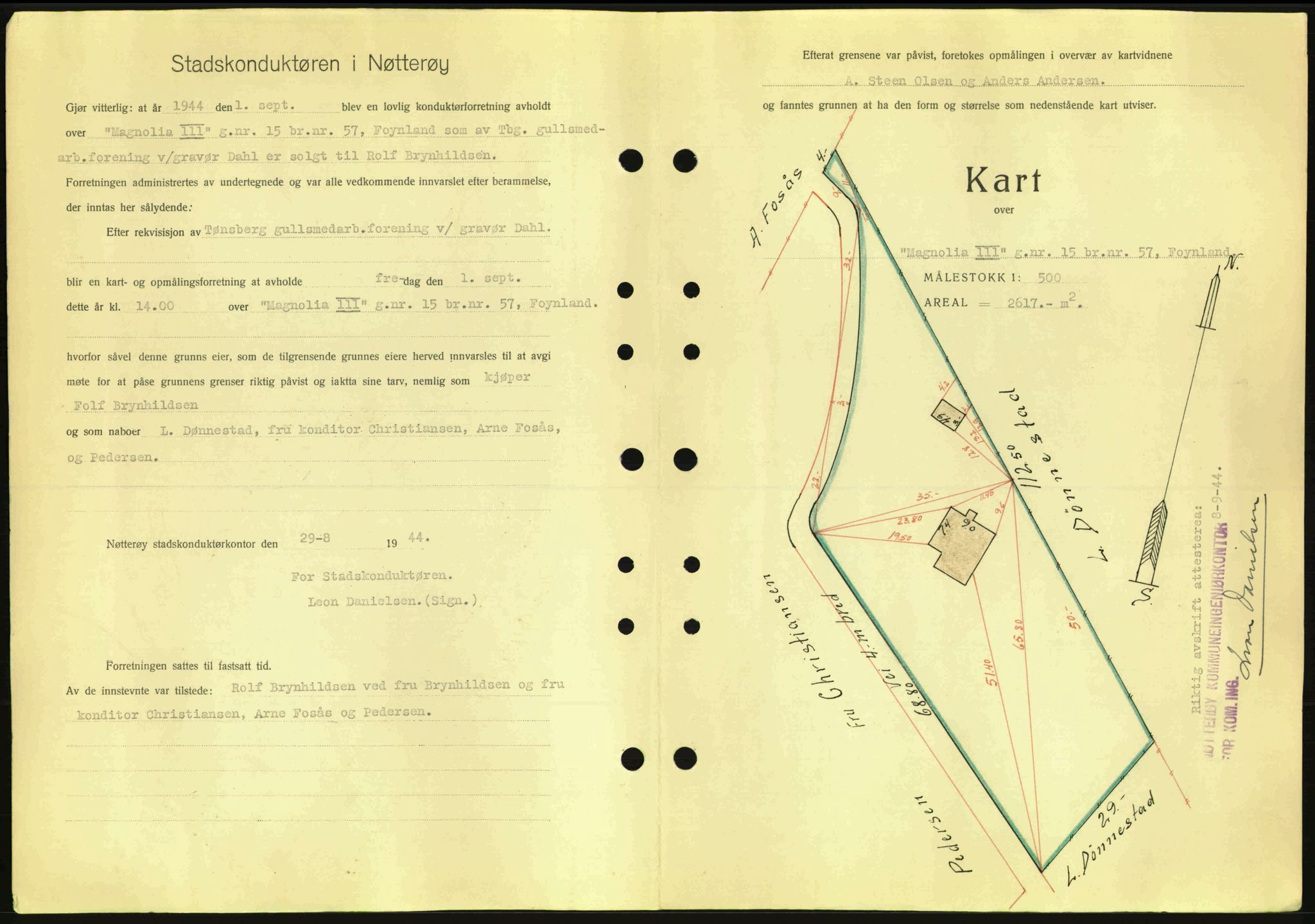 Tønsberg sorenskriveri, AV/SAKO-A-130/G/Ga/Gaa/L0016: Mortgage book no. A16, 1944-1945, Diary no: : 2010/1944