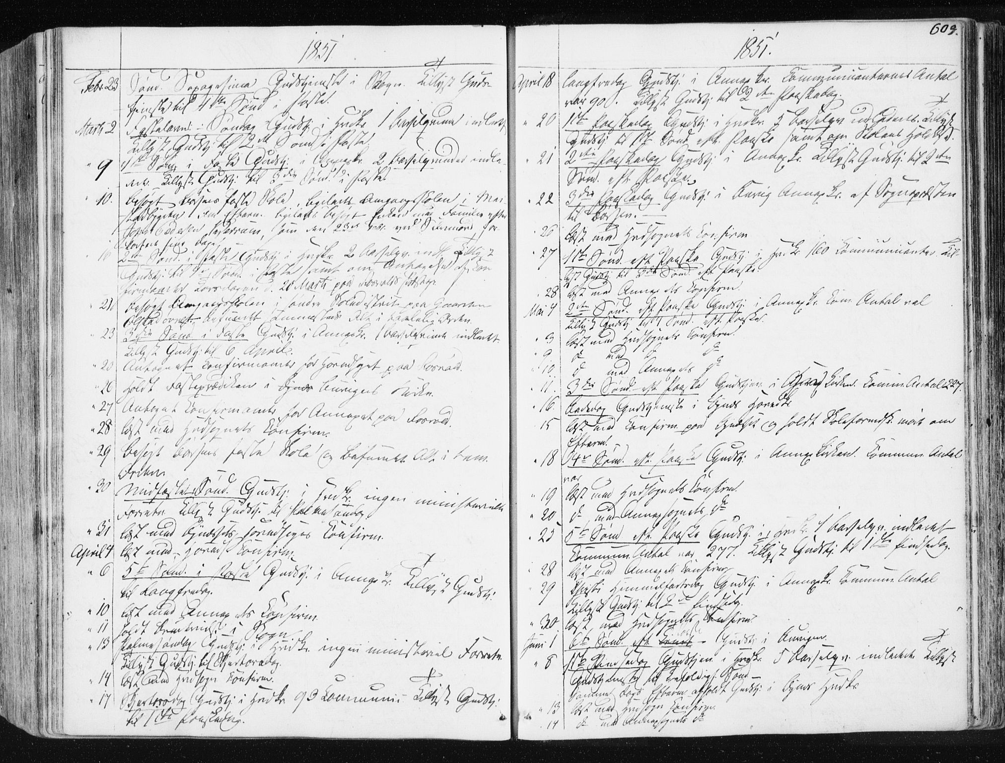 Ministerialprotokoller, klokkerbøker og fødselsregistre - Sør-Trøndelag, SAT/A-1456/665/L0771: Parish register (official) no. 665A06, 1830-1856, p. 603