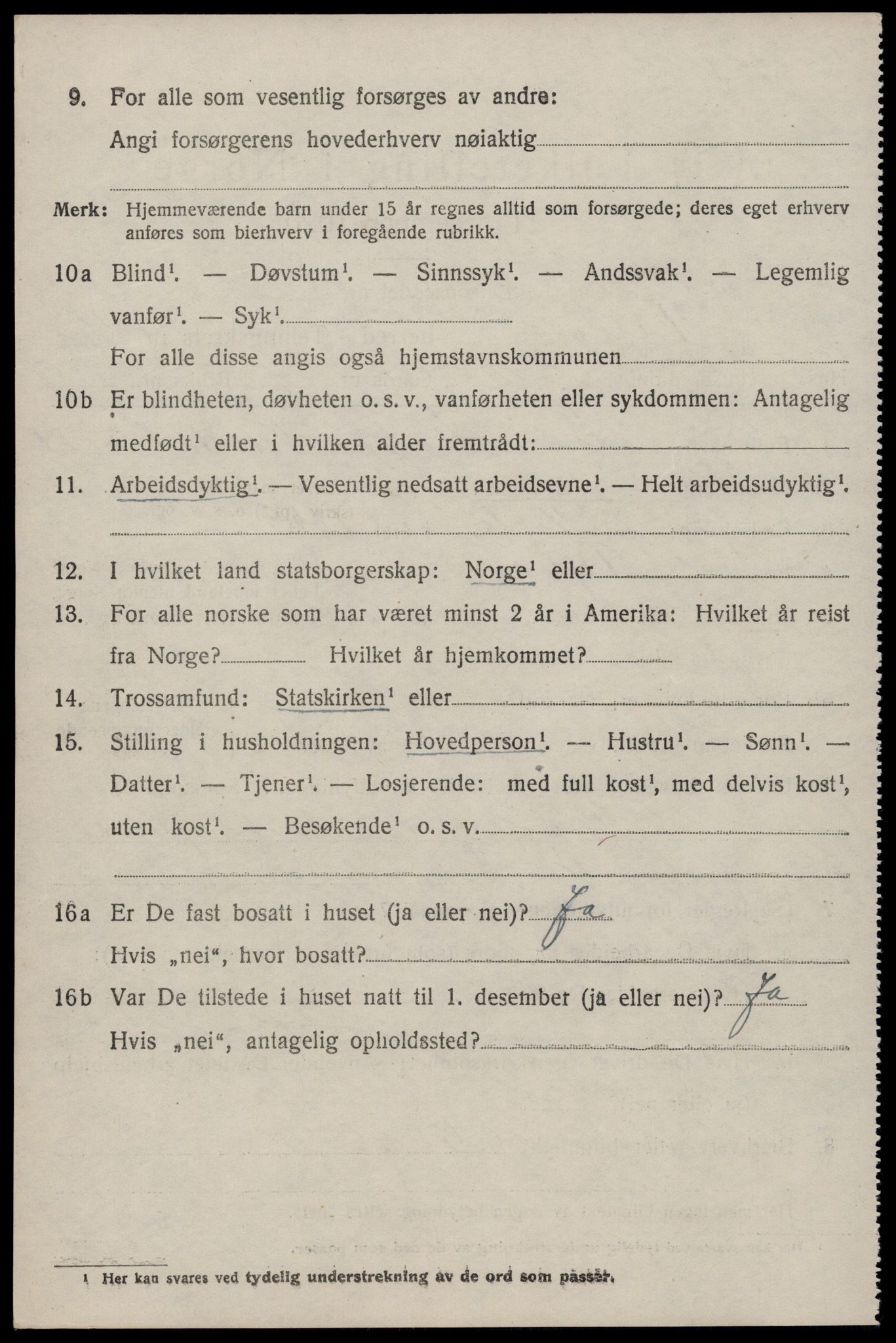 SAST, 1920 census for Tysvær, 1920, p. 1691