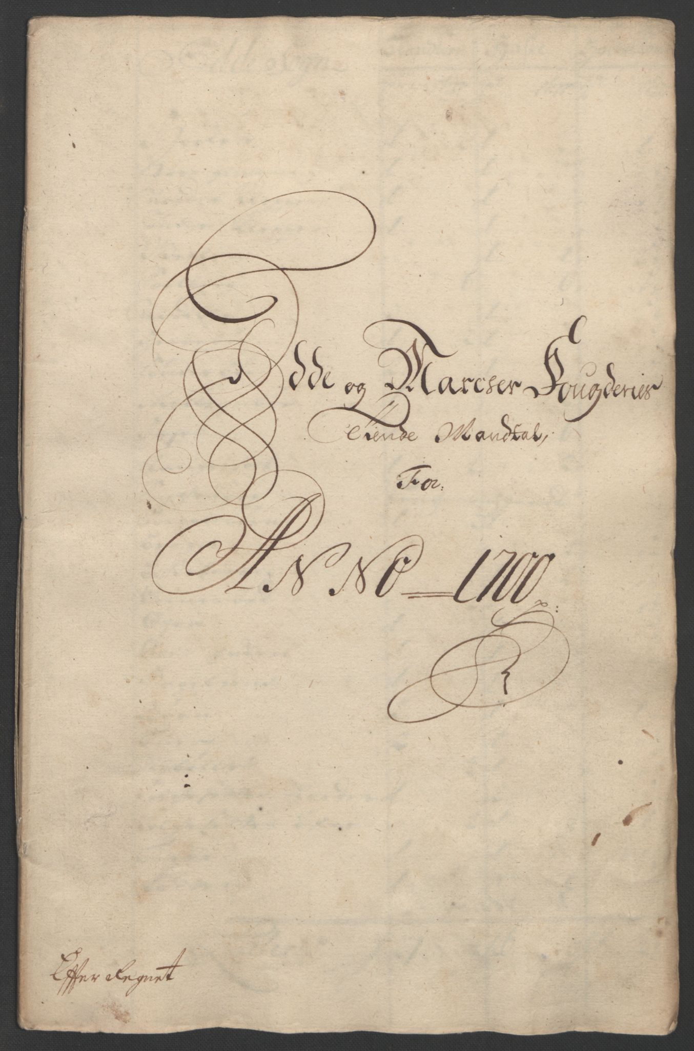 Rentekammeret inntil 1814, Reviderte regnskaper, Fogderegnskap, RA/EA-4092/R01/L0015: Fogderegnskap Idd og Marker, 1700-1701, p. 56