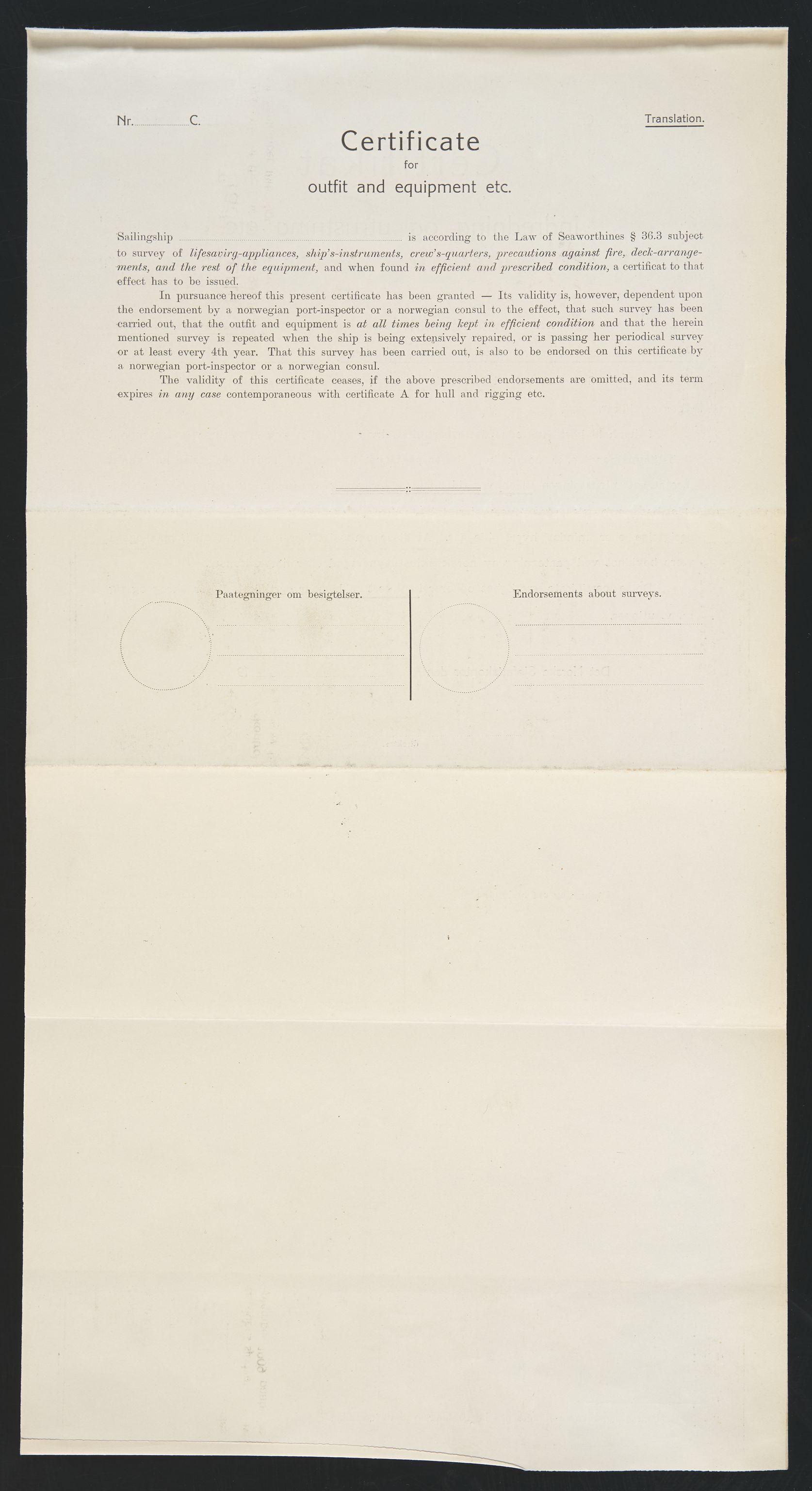 Sjøfartsdirektoratet med forløpere, skipsmapper slettede skip, AV/RA-S-4998/F/Fa/L0235: --, 1847-1930, p. 259