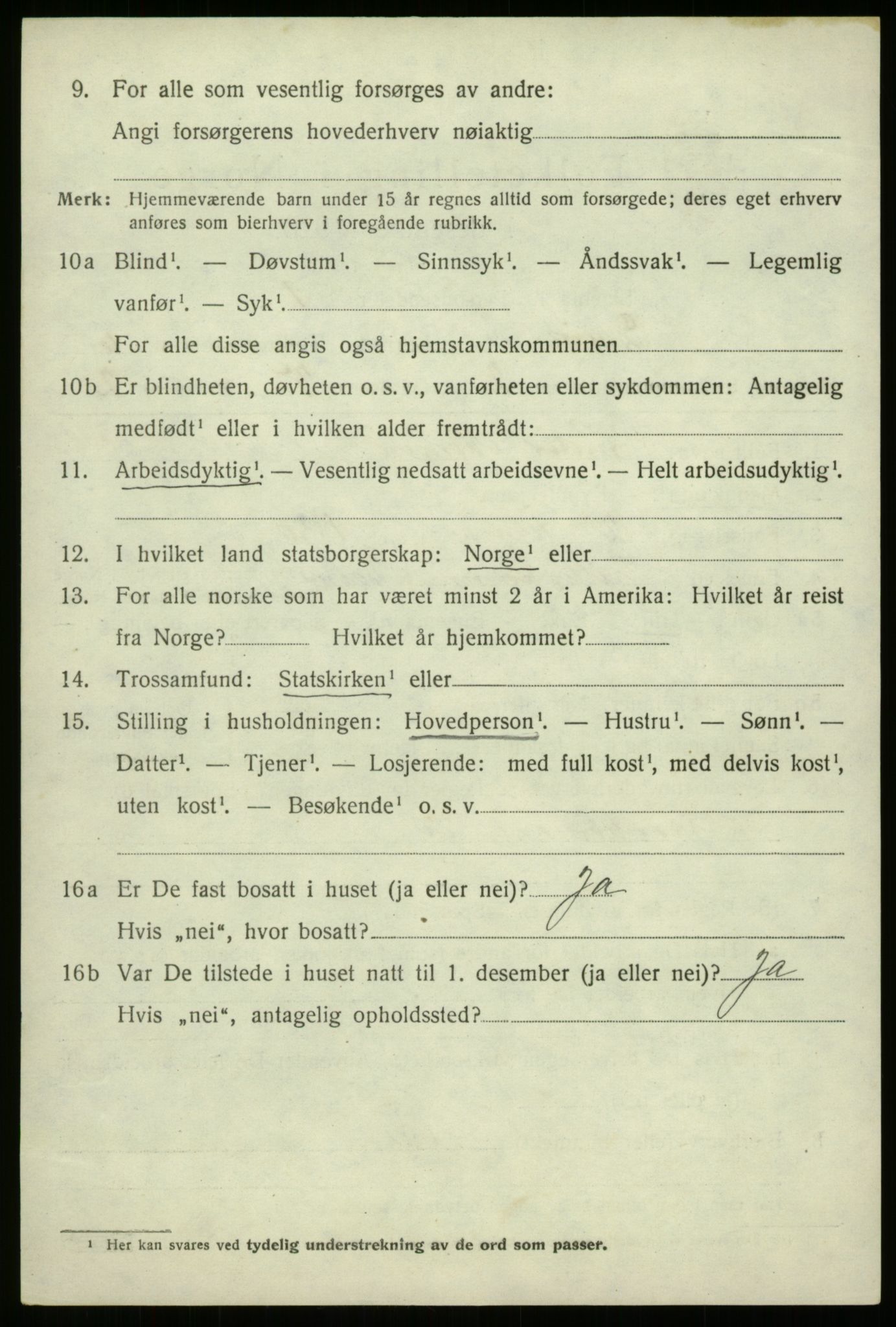 SAB, 1920 census for Davik, 1920, p. 3350