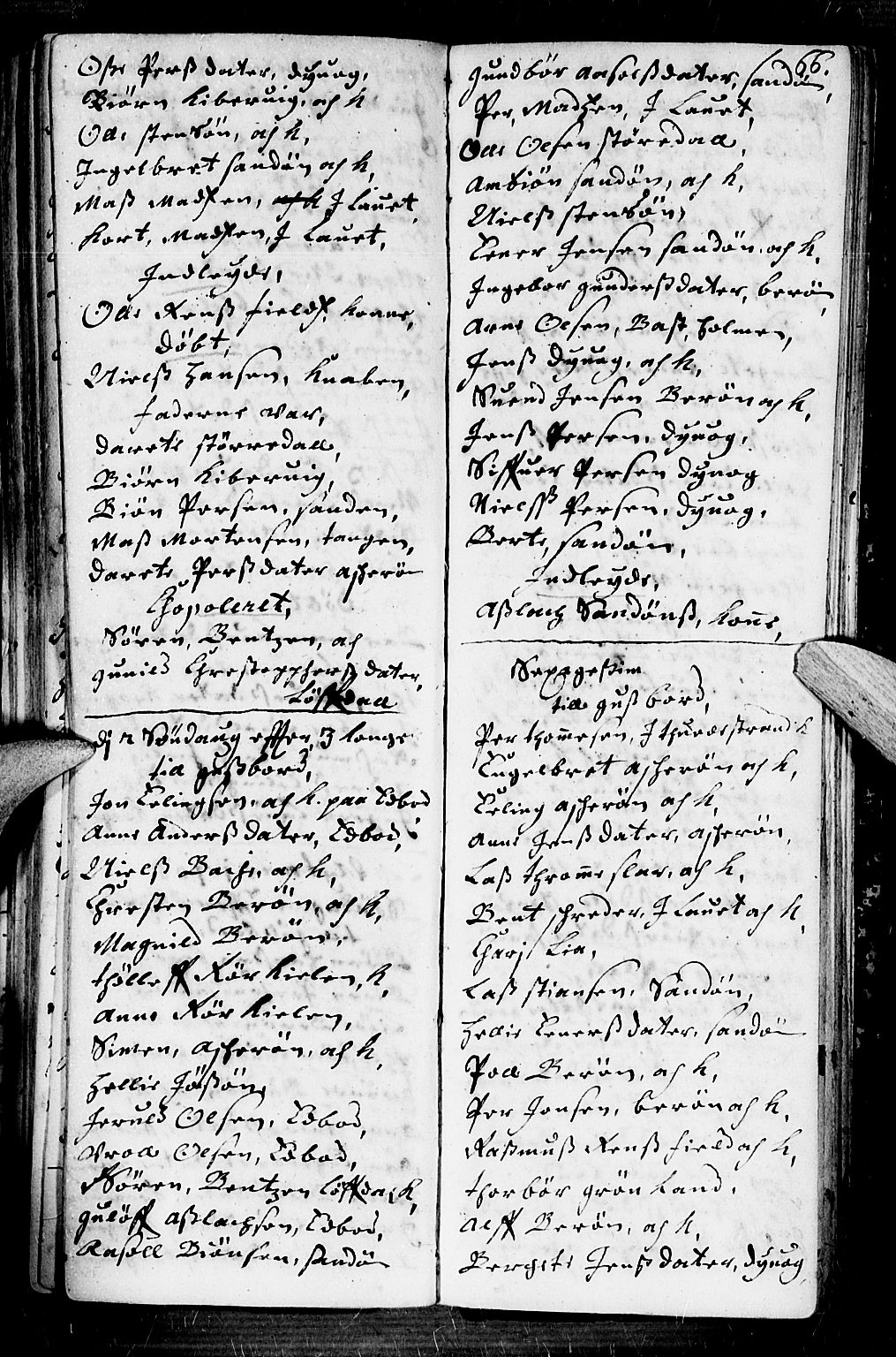 Dypvåg sokneprestkontor, AV/SAK-1111-0007/F/Fb/Fba/L0001: Parish register (copy) no. B 1, 1699-1706, p. 66