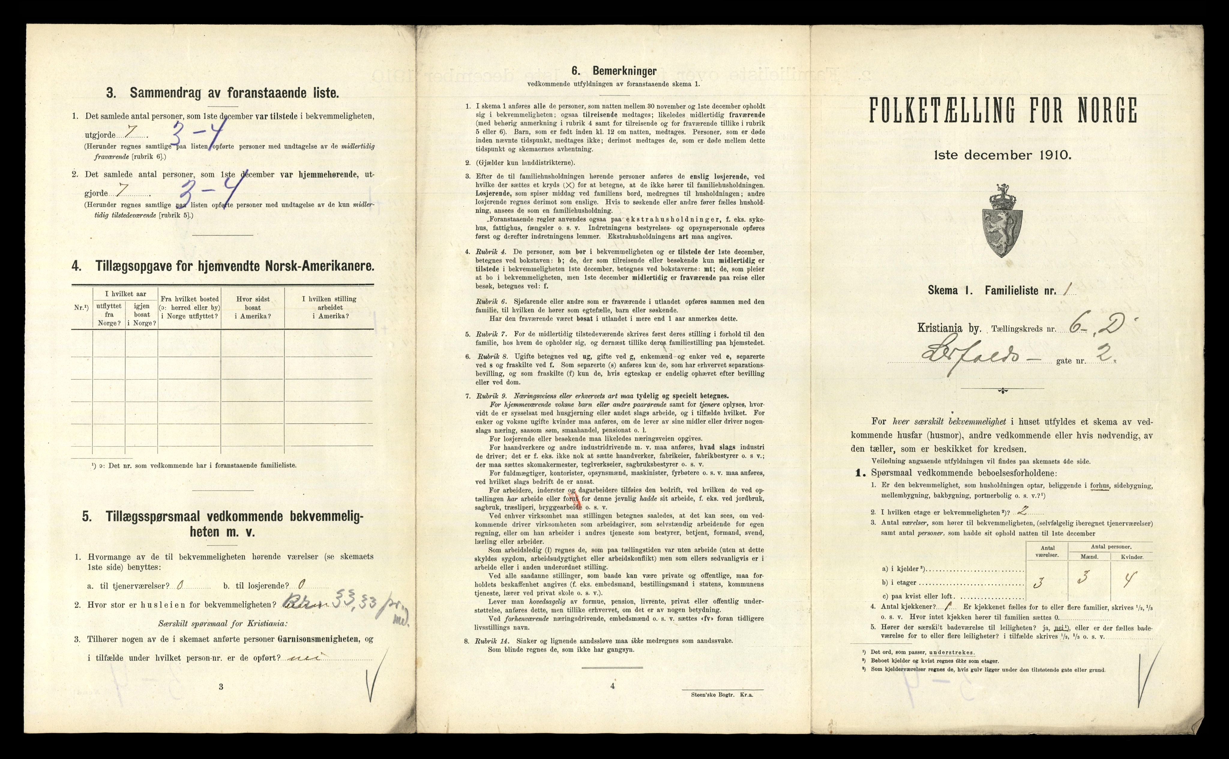 RA, 1910 census for Kristiania, 1910, p. 55611