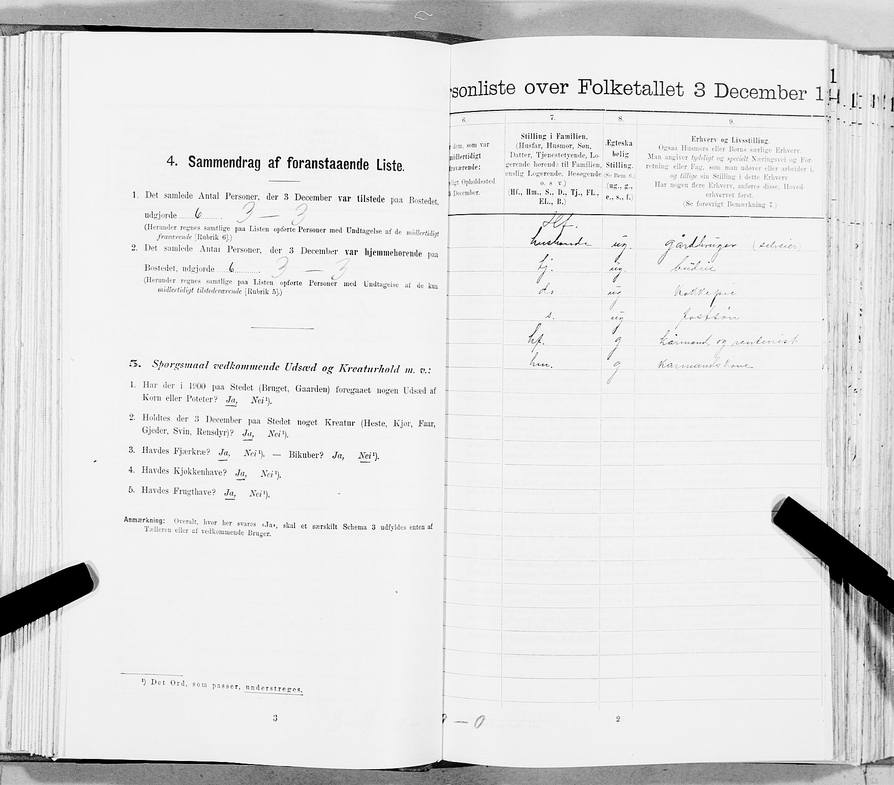 SAT, 1900 census for Vemundvik, 1900, p. 156