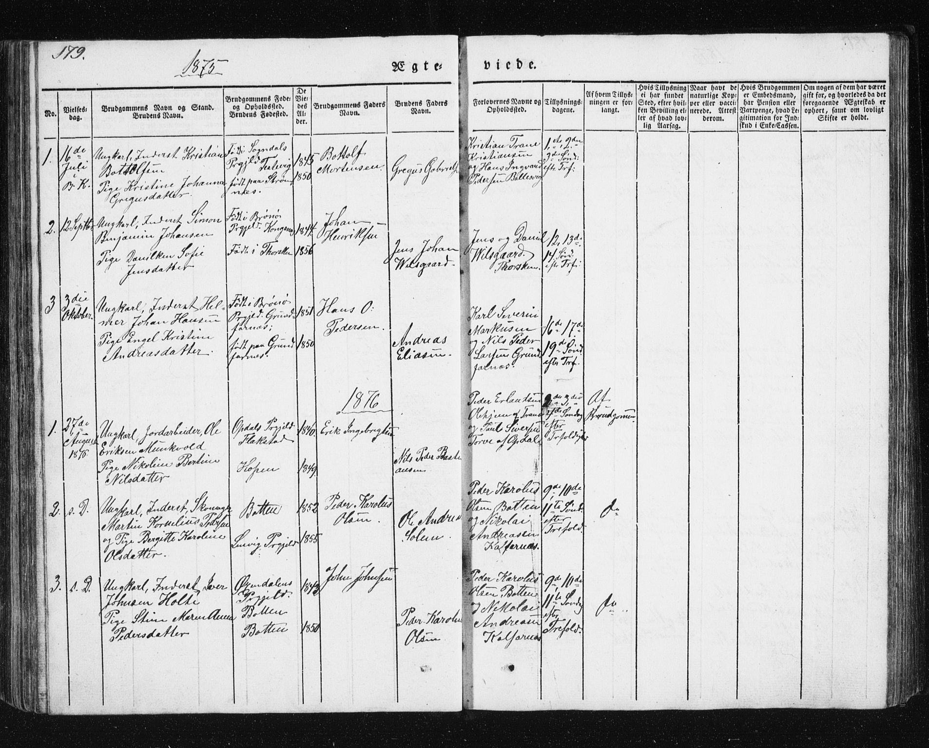 Berg sokneprestkontor, AV/SATØ-S-1318/G/Ga/Gab/L0011klokker: Parish register (copy) no. 11, 1833-1878, p. 179