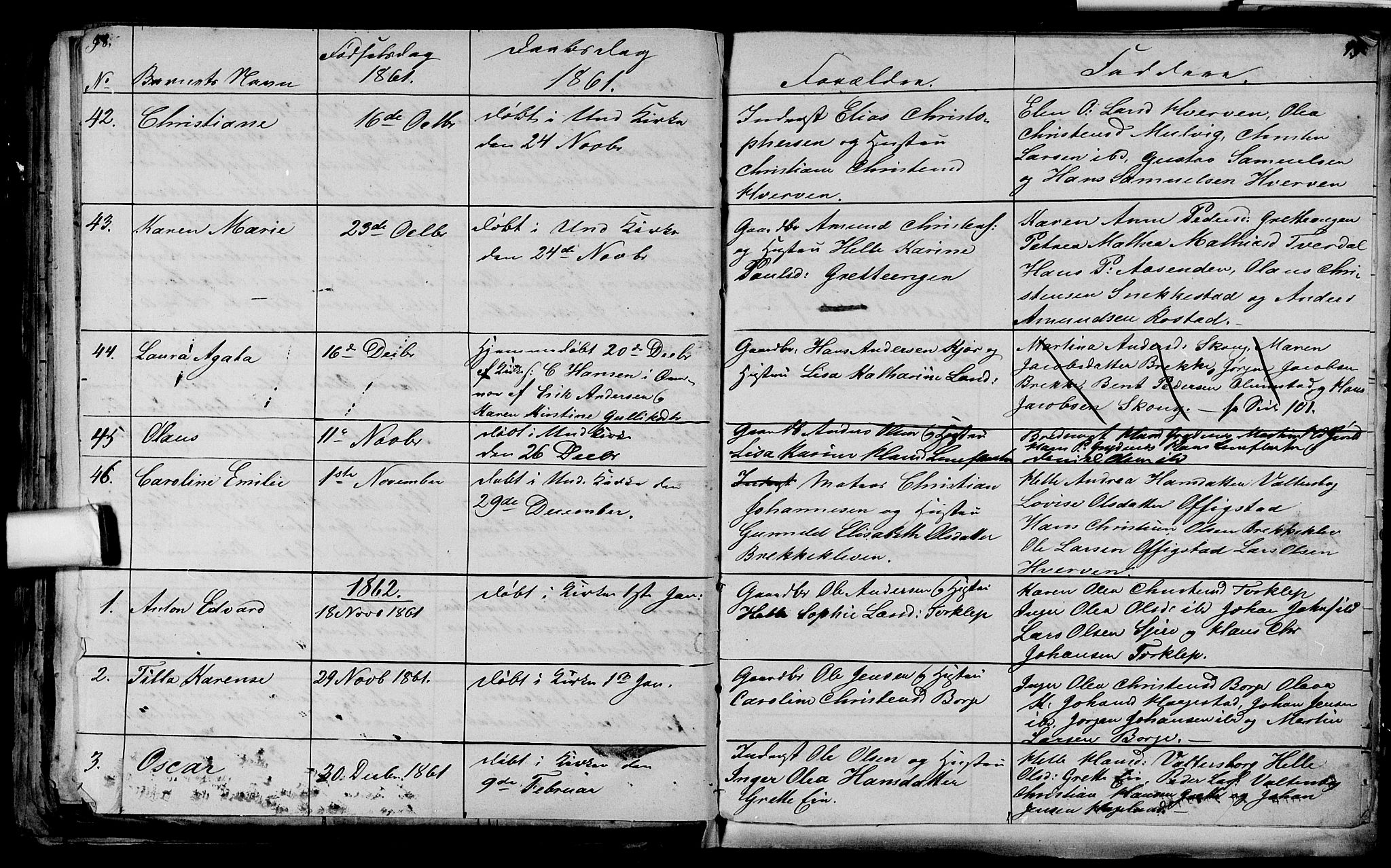 Våle kirkebøker, AV/SAKO-A-334/G/Ga/L0002: Parish register (copy) no. I 2, 1851-1863, p. 98-99