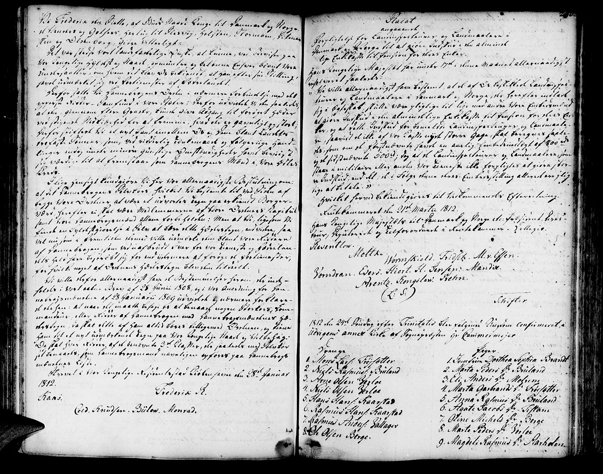 Innvik sokneprestembete, SAB/A-80501: Other parish register no. I.2.A, 1750-1835, p. 250