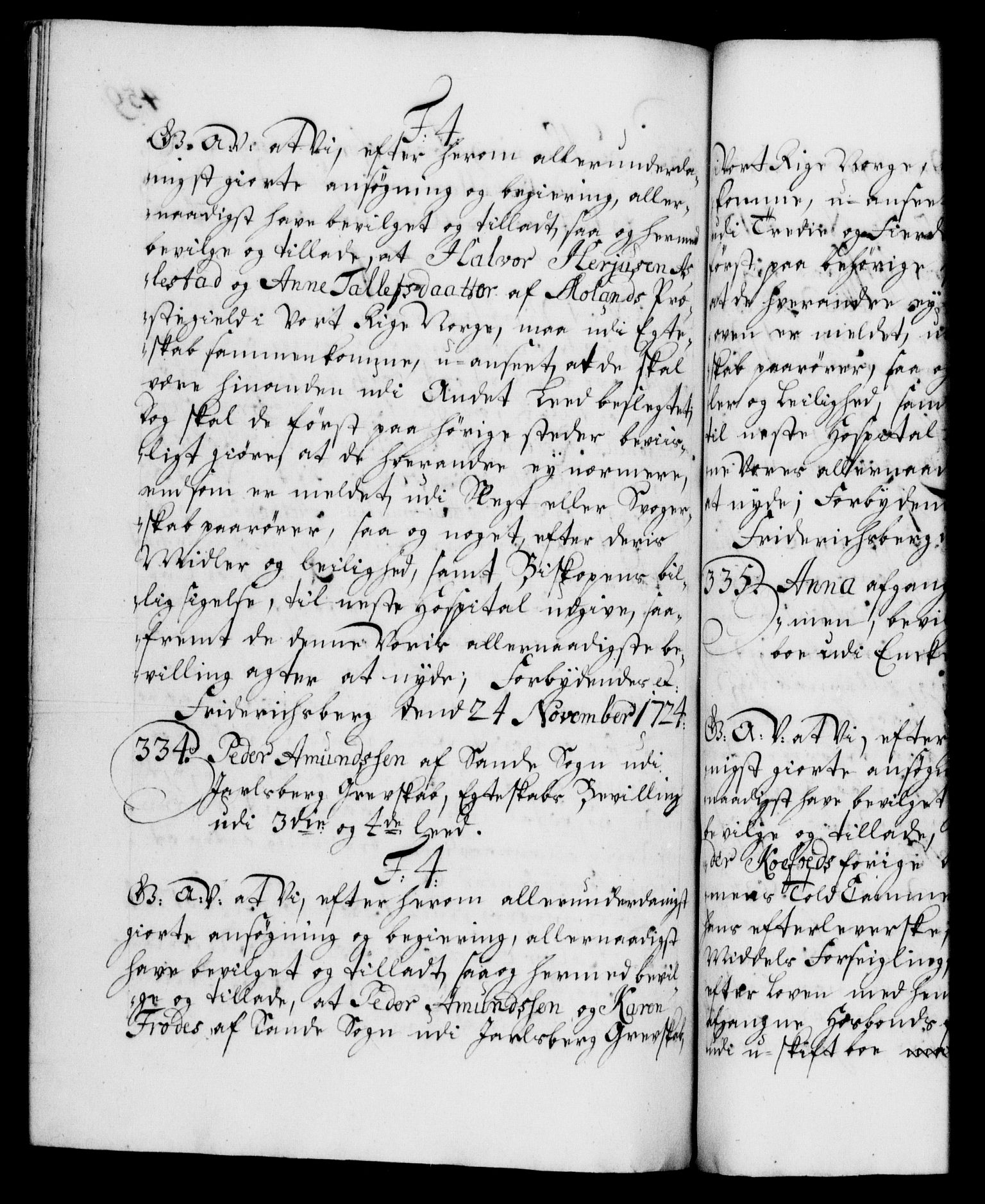 Danske Kanselli 1572-1799, AV/RA-EA-3023/F/Fc/Fca/Fcaa/L0024: Norske registre, 1723-1725, p. 459b