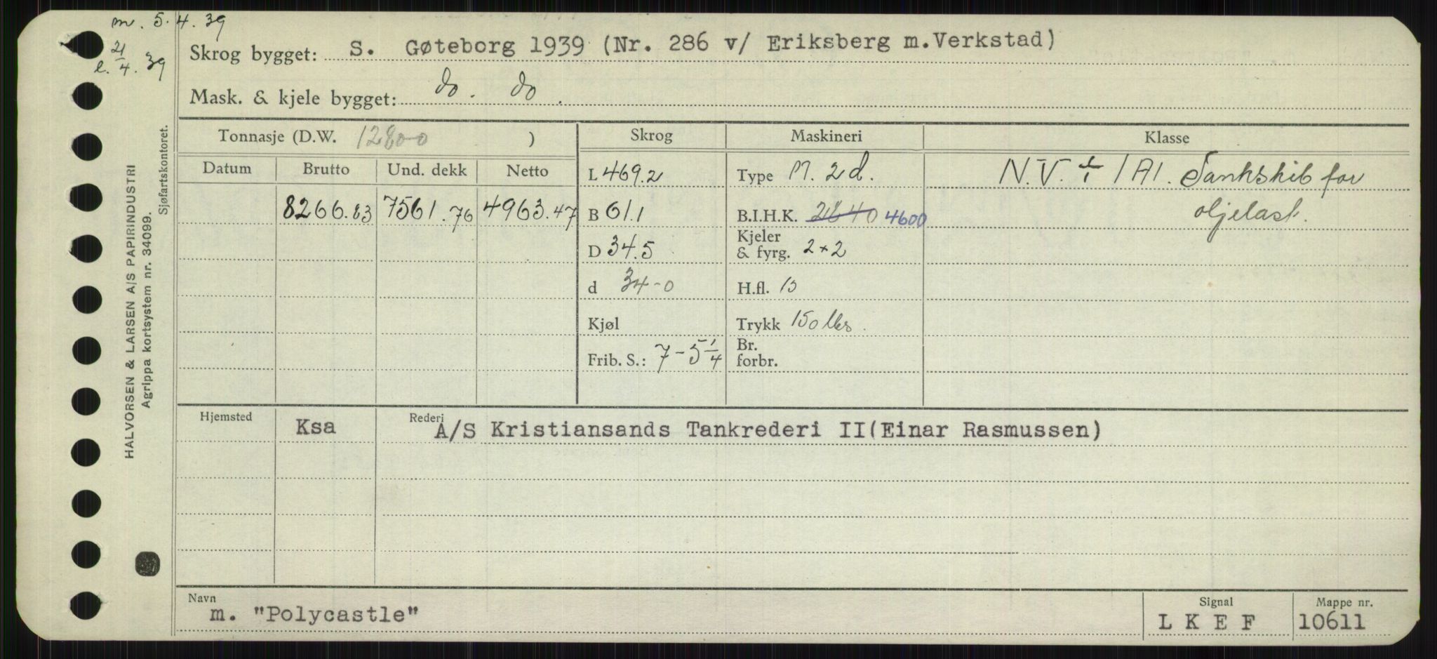 Sjøfartsdirektoratet med forløpere, Skipsmålingen, AV/RA-S-1627/H/Hb/L0004: Fartøy, O-S, p. 135