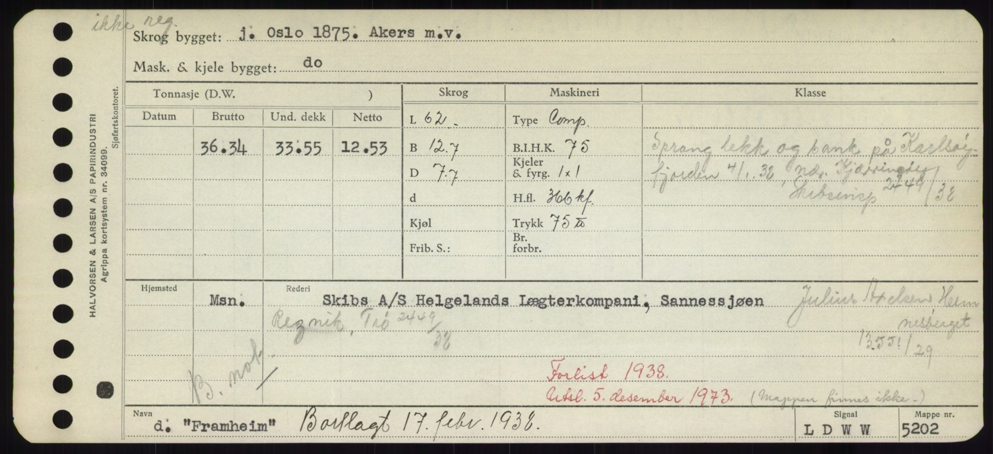 Sjøfartsdirektoratet med forløpere, Skipsmålingen, AV/RA-S-1627/H/Hd/L0011: Fartøy, Fla-Får, p. 281