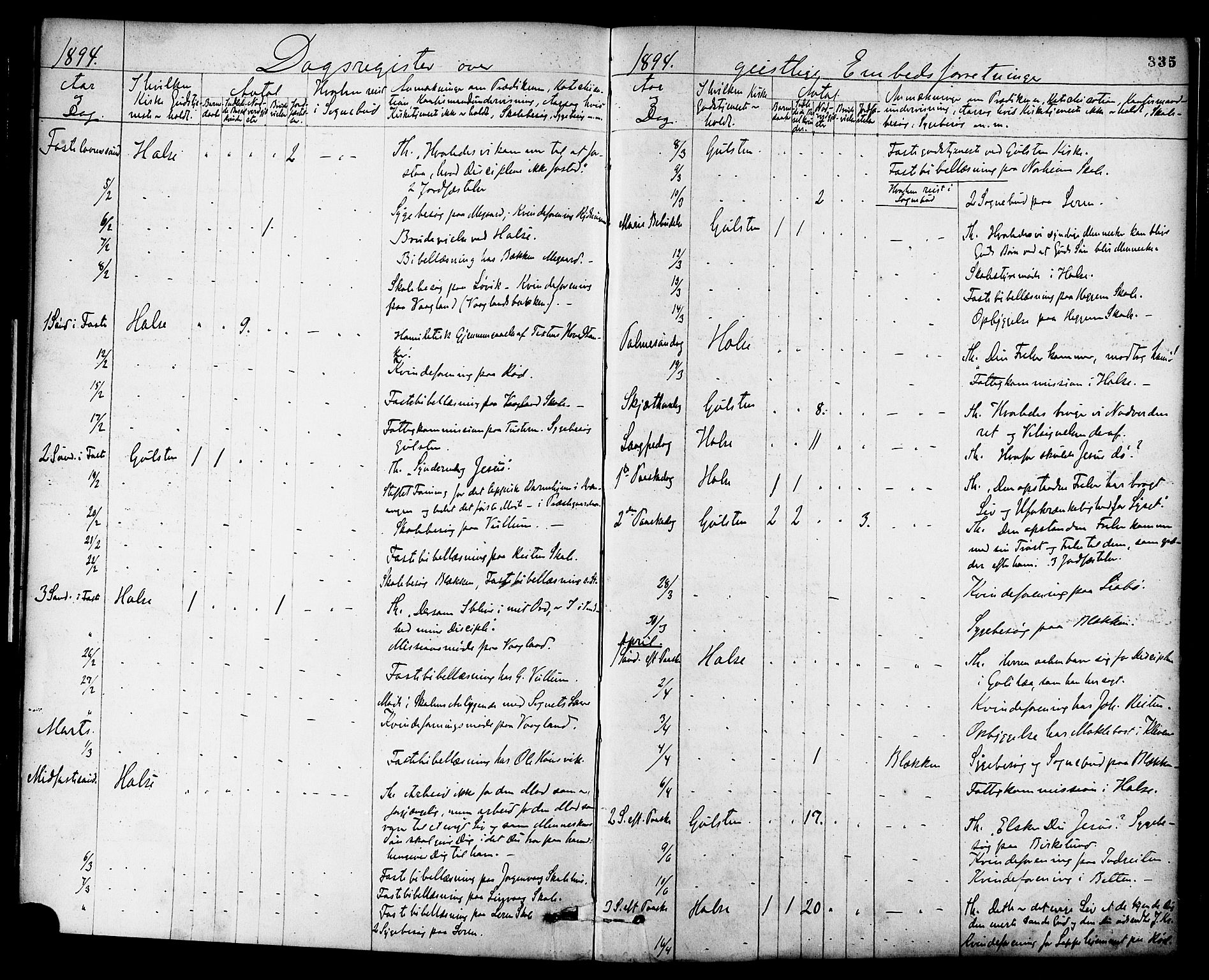 Ministerialprotokoller, klokkerbøker og fødselsregistre - Møre og Romsdal, AV/SAT-A-1454/576/L0885: Parish register (official) no. 576A03, 1880-1898, p. 335