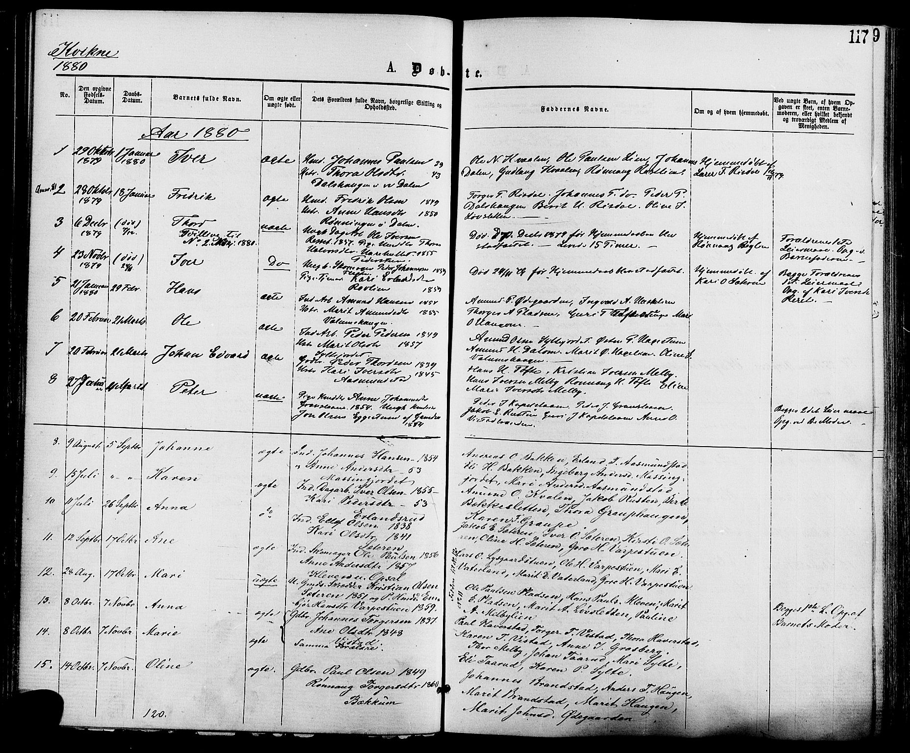 Nord-Fron prestekontor, AV/SAH-PREST-080/H/Ha/Haa/L0002: Parish register (official) no. 2, 1865-1883, p. 117