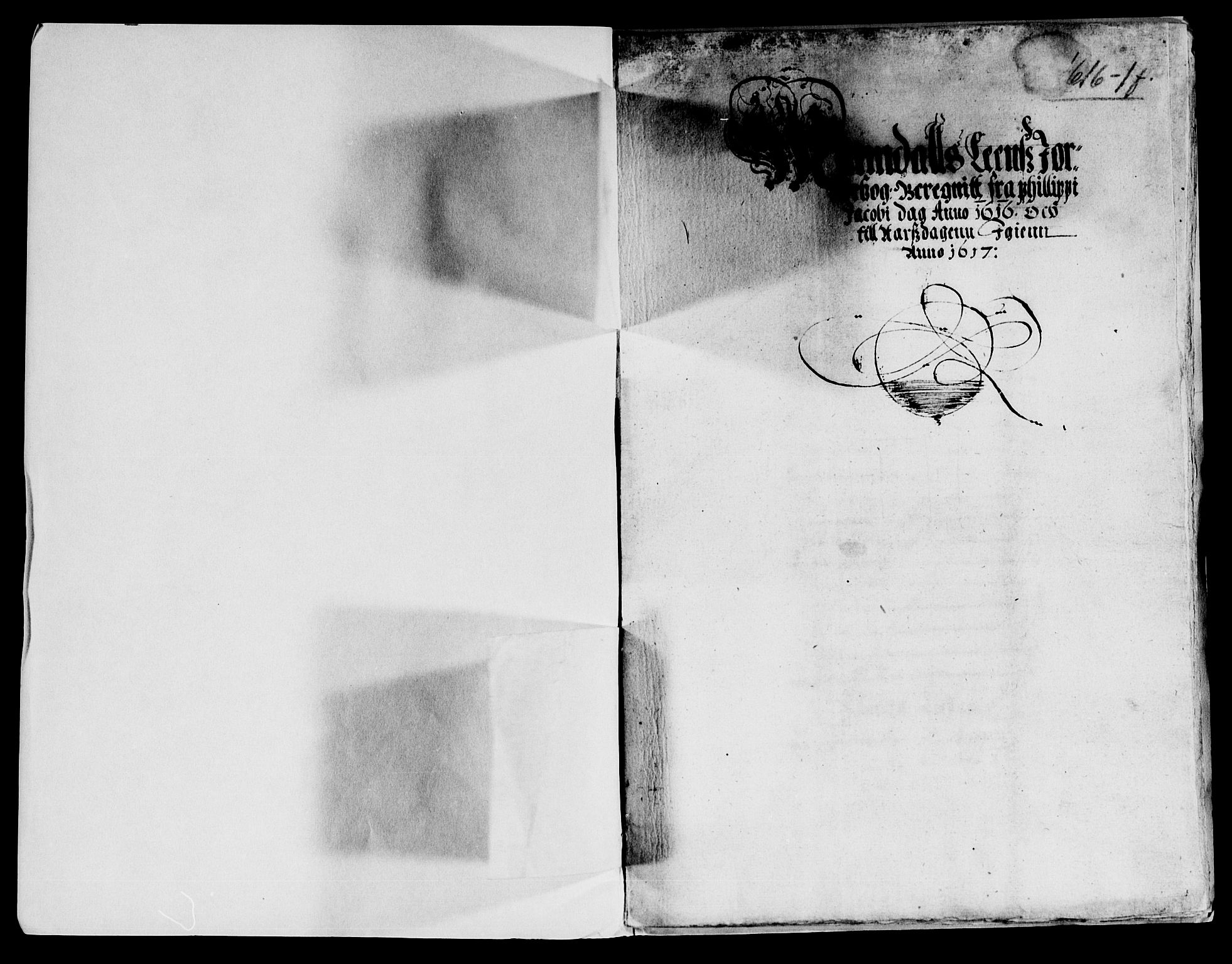 Rentekammeret inntil 1814, Reviderte regnskaper, Lensregnskaper, AV/RA-EA-5023/R/Rb/Rbq/L0009: Nedenes len. Mandals len. Råbyggelag., 1616-1618