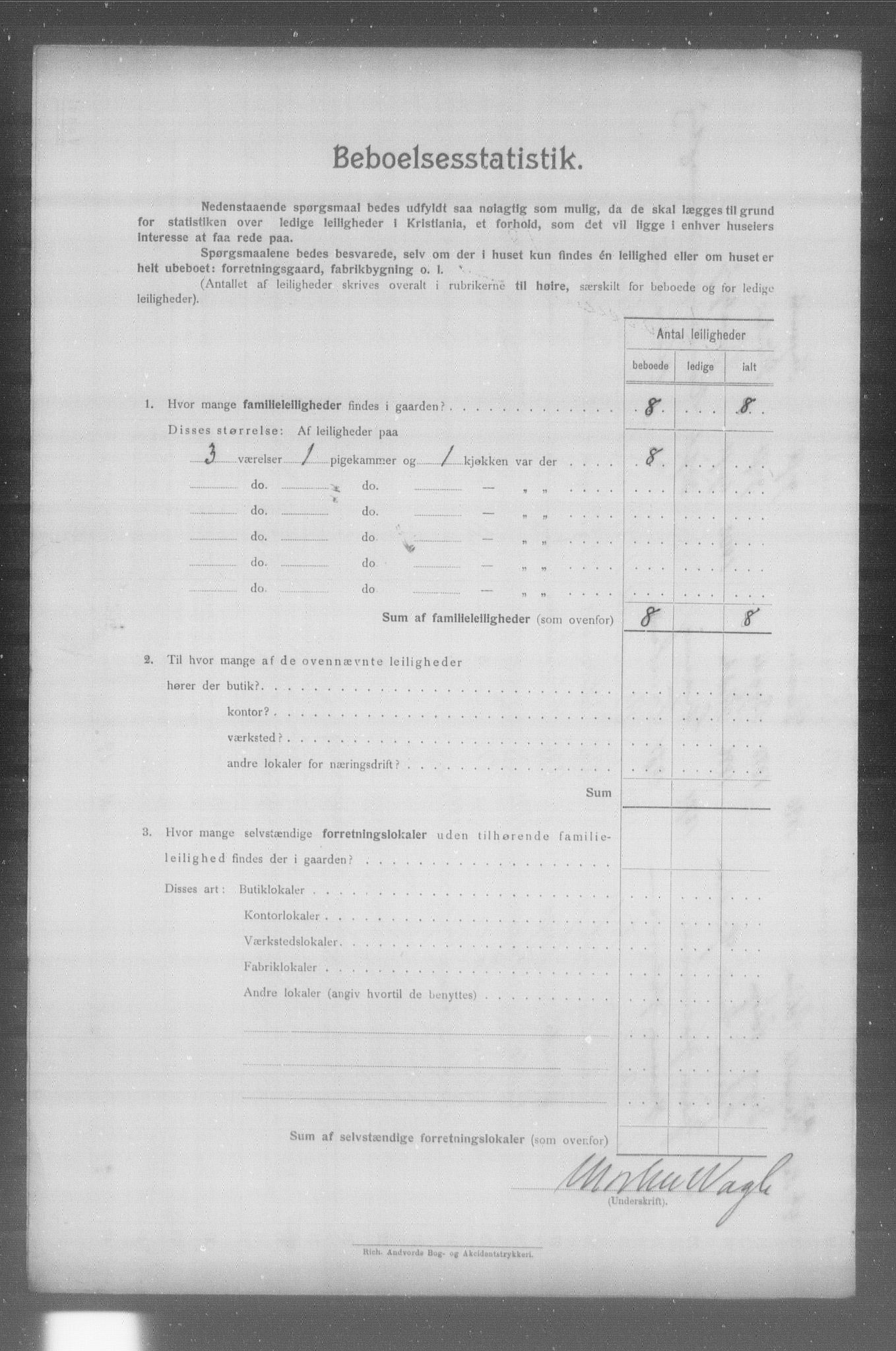 OBA, Municipal Census 1904 for Kristiania, 1904, p. 24537