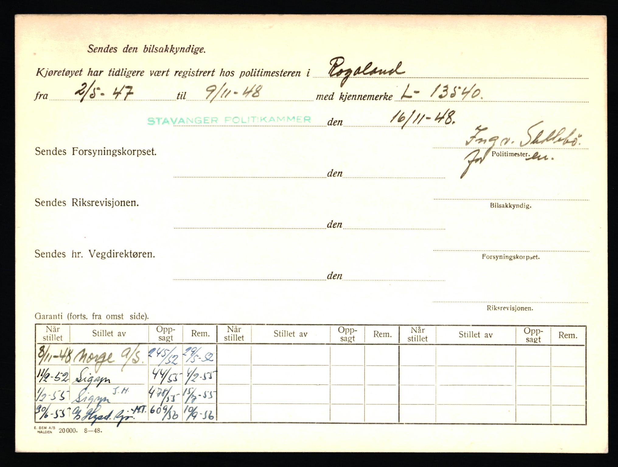 Stavanger trafikkstasjon, AV/SAST-A-101942/0/F/L0011: L-3700 - L-4199, 1930-1971, p. 1270