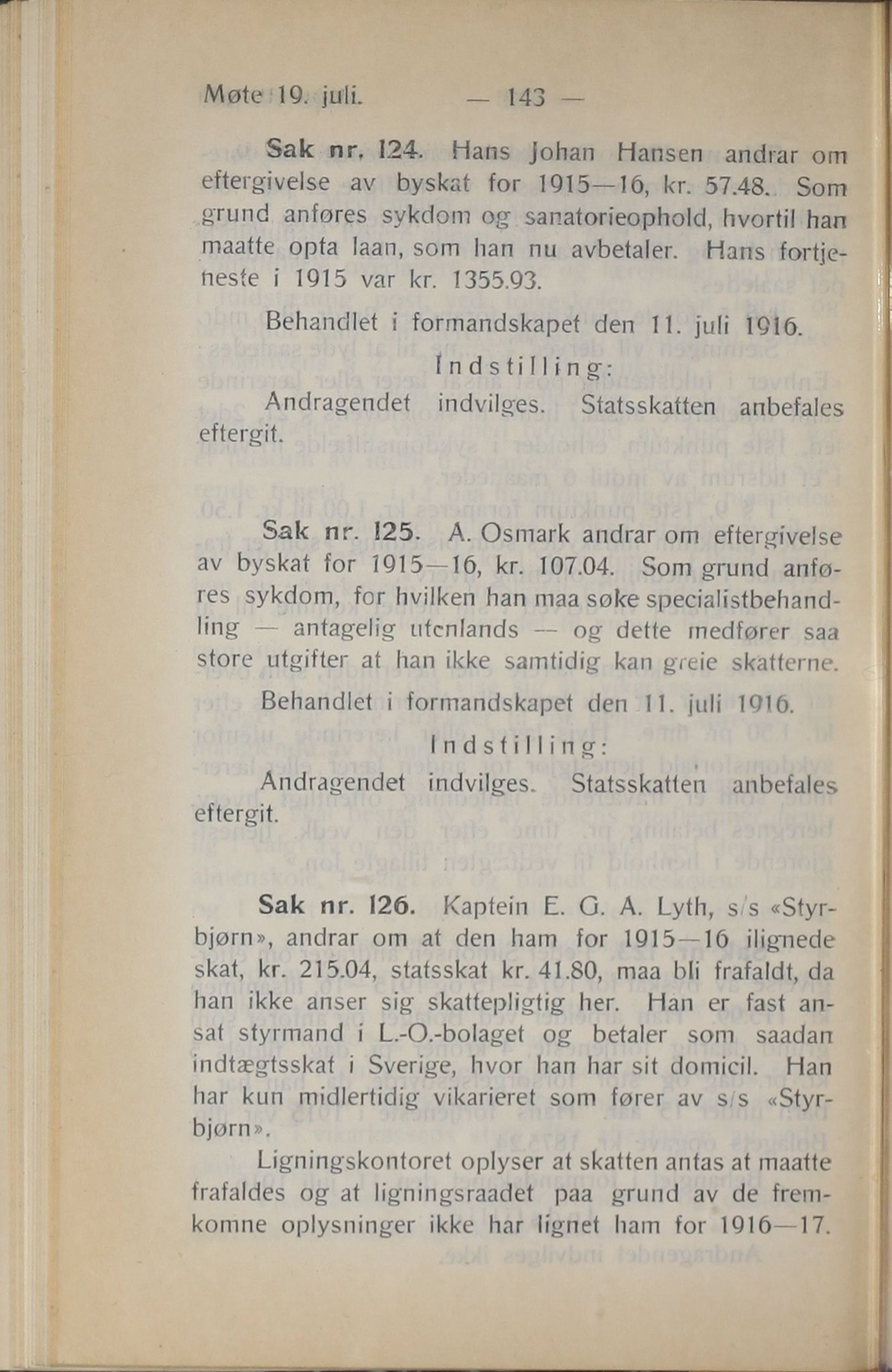 Narvik kommune. Formannskap , AIN/K-18050.150/A/Ab/L0006: Møtebok, 1916