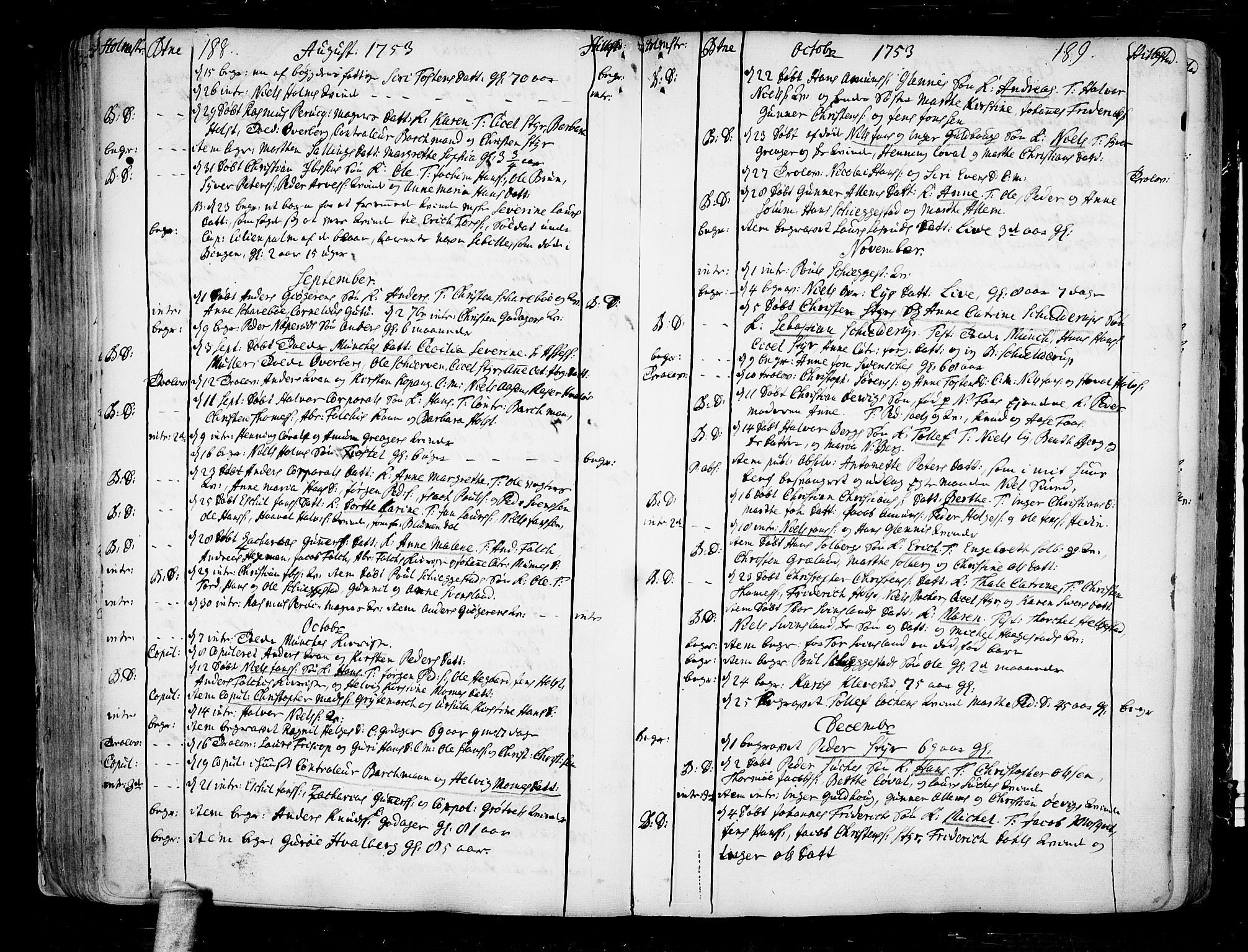 Botne kirkebøker, SAKO/A-340/F/Fa/L0001a: Parish register (official) no. I 1A, 1707-1778, p. 188-189