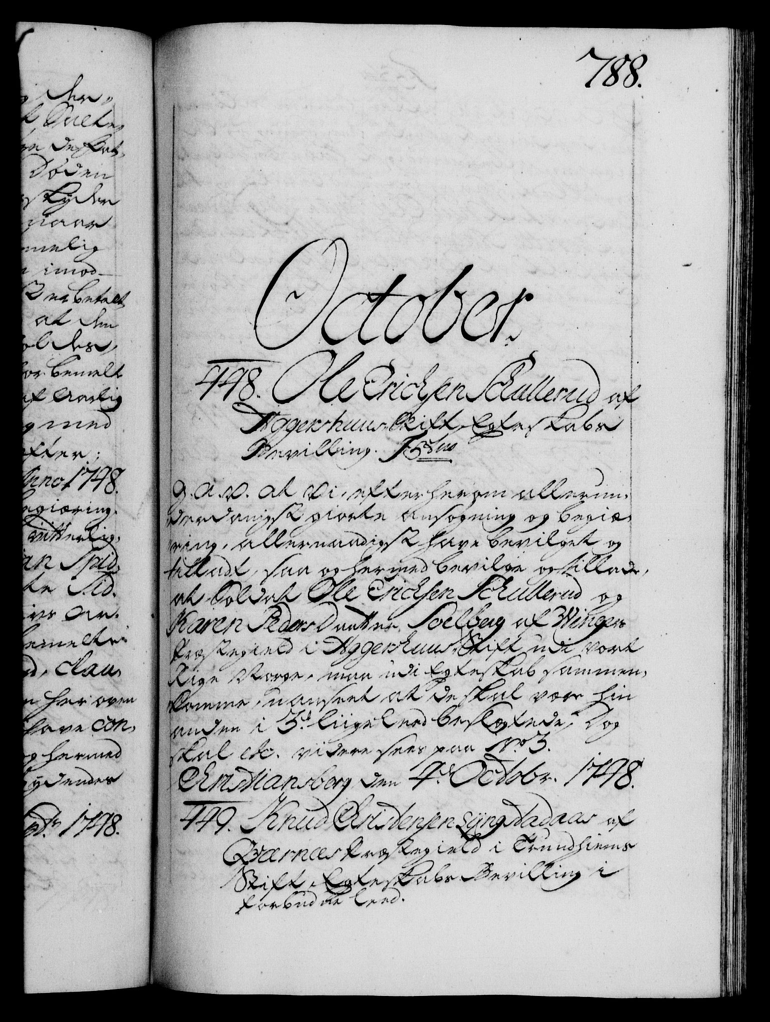 Danske Kanselli 1572-1799, RA/EA-3023/F/Fc/Fca/Fcaa/L0035: Norske registre, 1746-1748, p. 788a