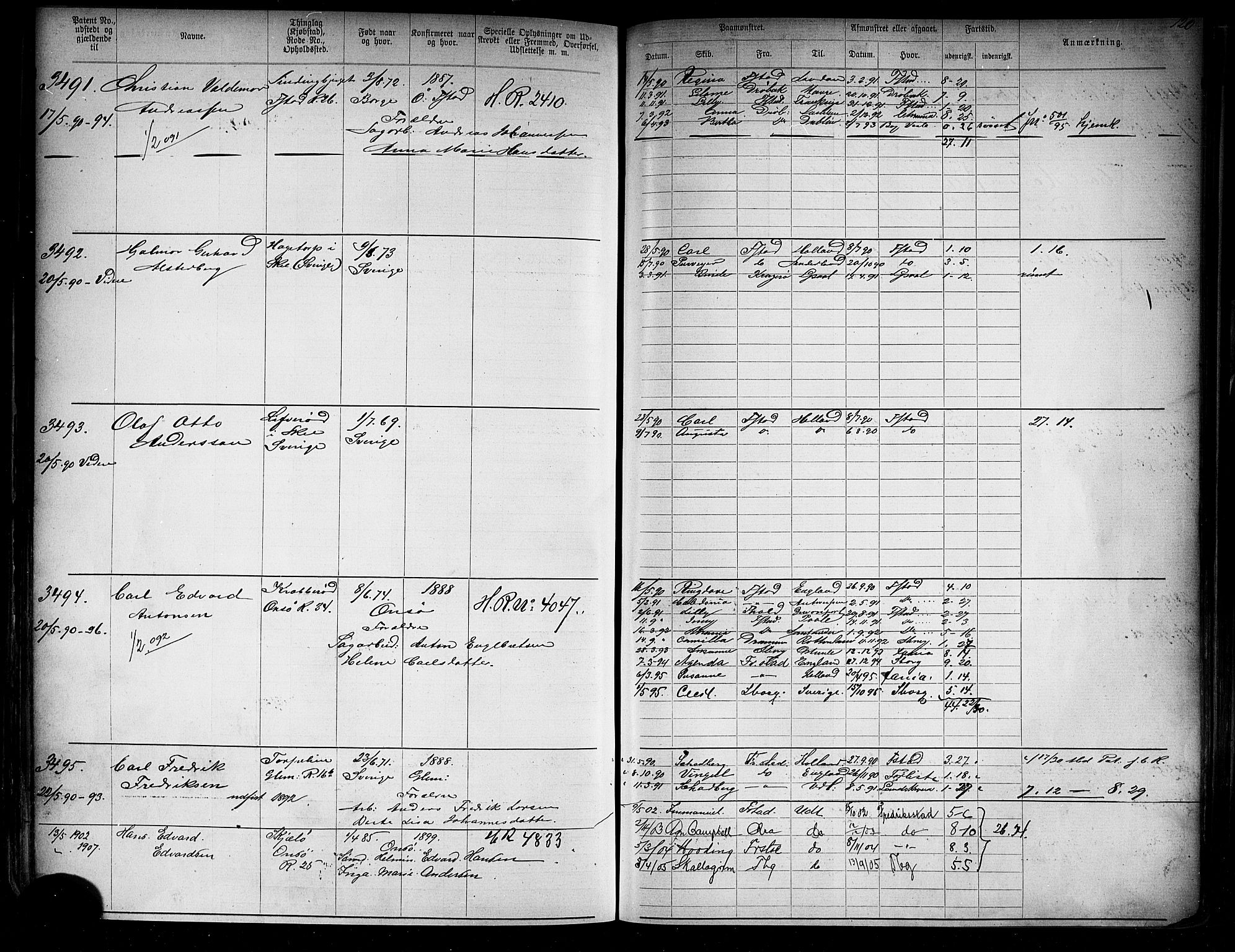 Fredrikstad mønstringskontor, AV/SAO-A-10569b/F/Fc/Fca/L0005: Annotasjonsrulle, 1884-1899, p. 430