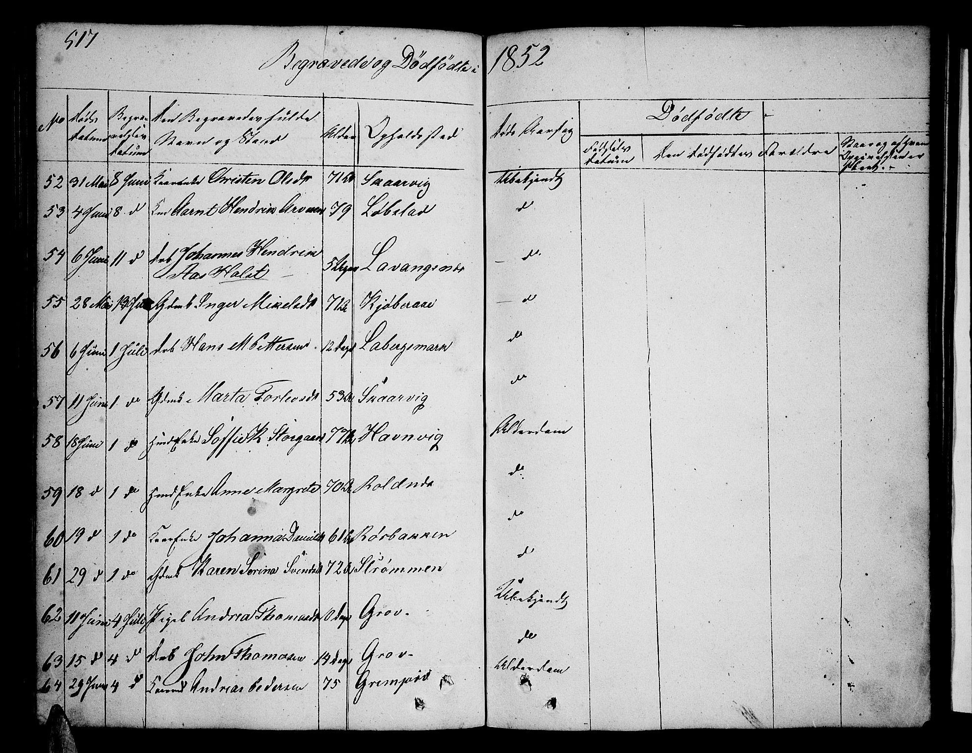 Ibestad sokneprestembete, AV/SATØ-S-0077/H/Ha/Hab/L0003klokker: Parish register (copy) no. 3, 1833-1852, p. 517