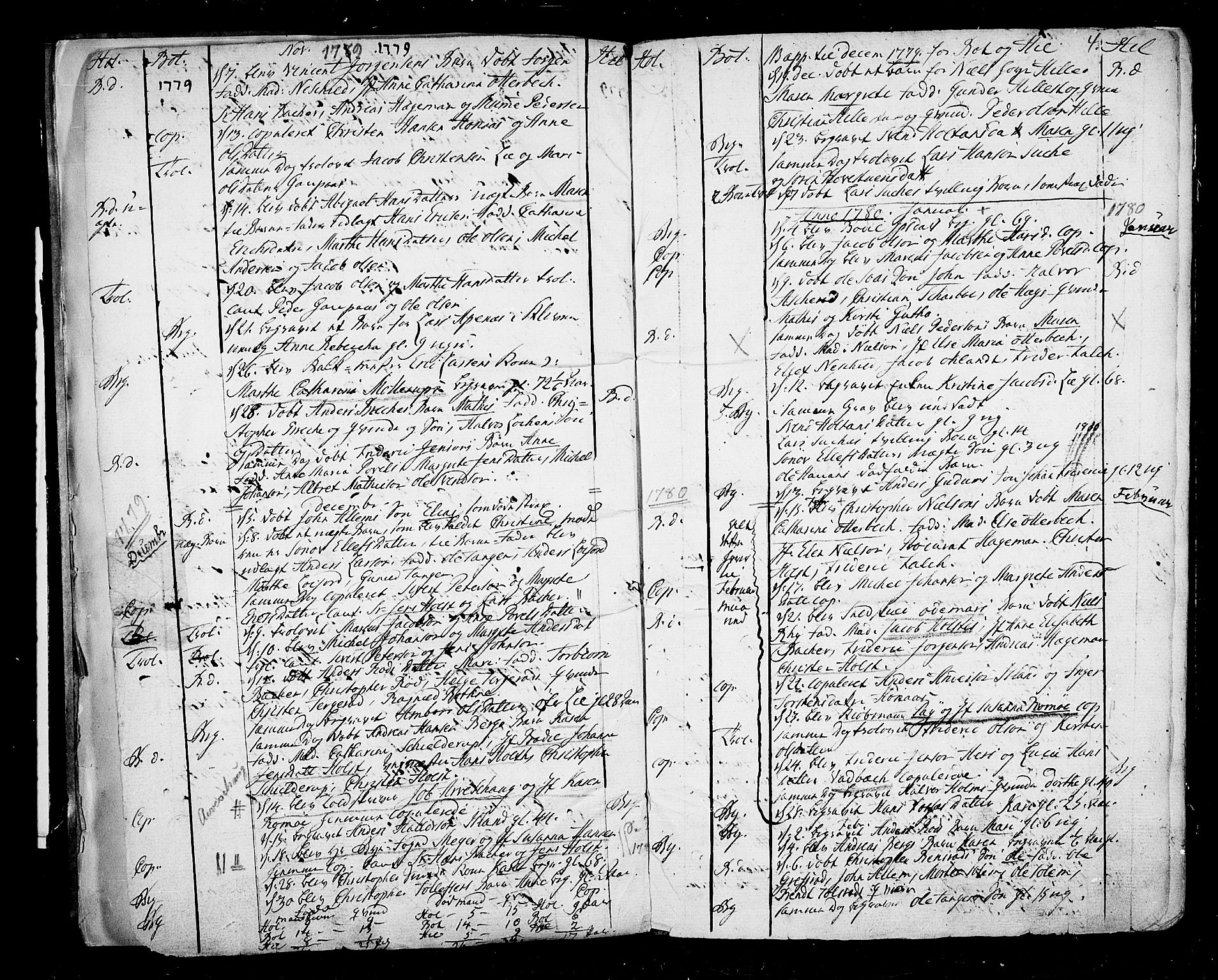 Botne kirkebøker, AV/SAKO-A-340/F/Fa/L0002: Parish register (official) no. I 2, 1779-1791, p. 4