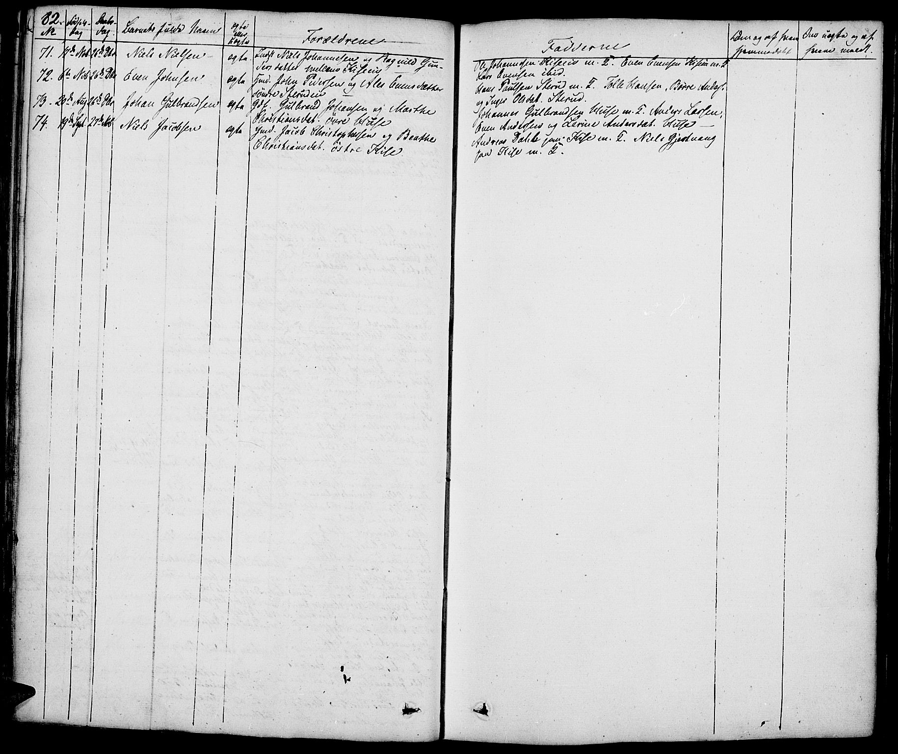 Nes prestekontor, Hedmark, AV/SAH-PREST-020/K/Ka/L0003: Parish register (official) no. 3, 1827-1851, p. 82