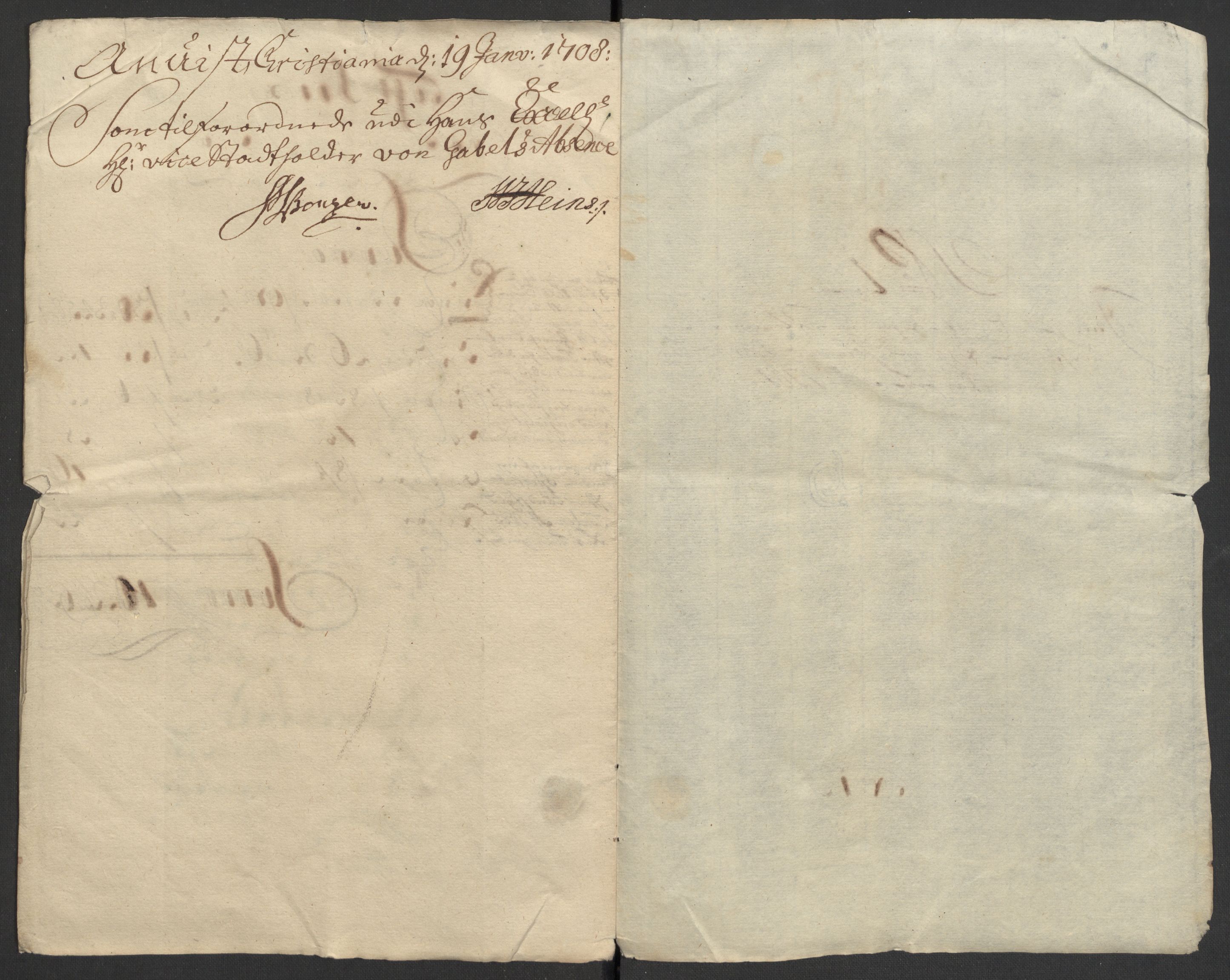 Rentekammeret inntil 1814, Reviderte regnskaper, Fogderegnskap, RA/EA-4092/R24/L1584: Fogderegnskap Numedal og Sandsvær, 1707-1708, p. 14