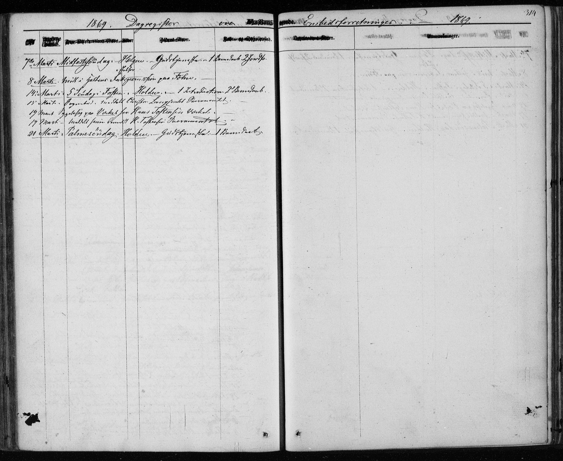 Holla kirkebøker, SAKO/A-272/F/Fa/L0006: Parish register (official) no. 6, 1861-1869, p. 314