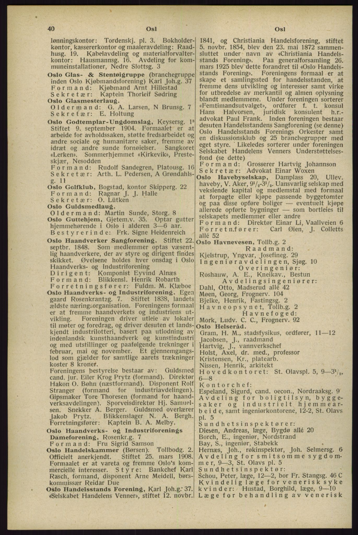 Kristiania/Oslo adressebok, PUBL/-, 1929, p. 40