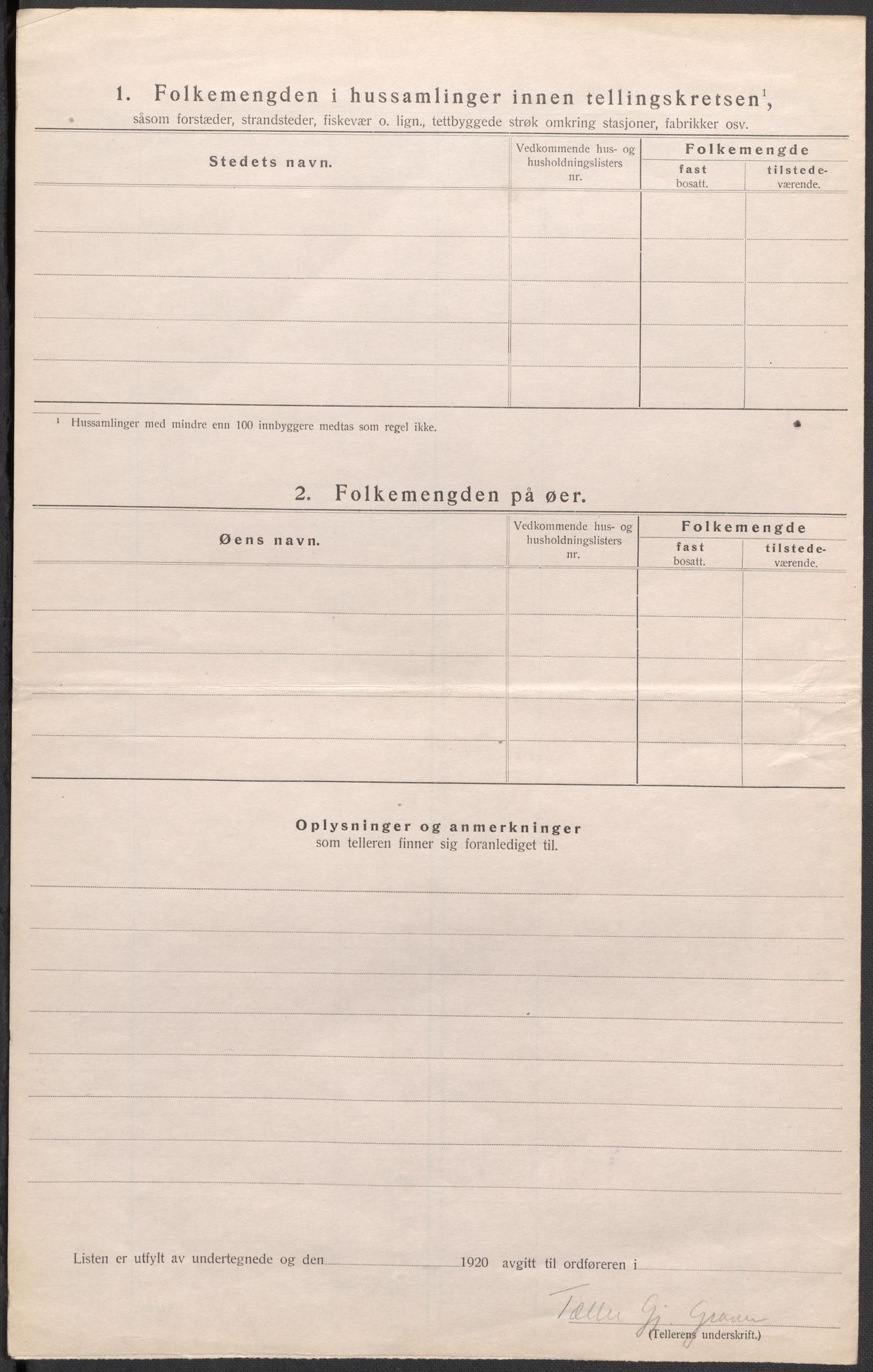 SAKO, 1920 census for Tinn, 1920, p. 19