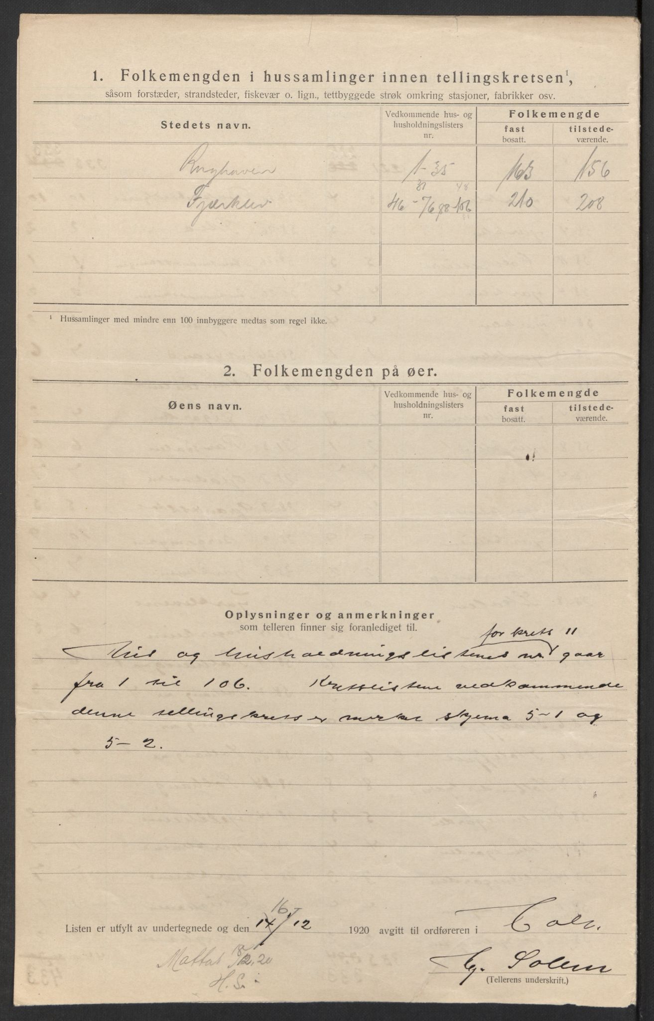 SAK, 1920 census for Holt, 1920, p. 38