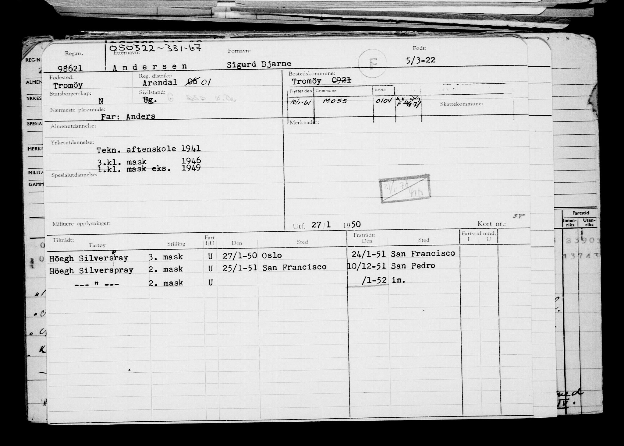 Direktoratet for sjømenn, AV/RA-S-3545/G/Gb/L0203: Hovedkort, 1922, p. 581