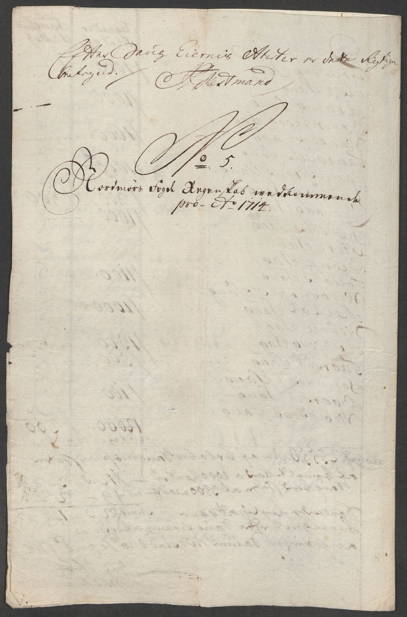 Rentekammeret inntil 1814, Reviderte regnskaper, Fogderegnskap, RA/EA-4092/R56/L3748: Fogderegnskap Nordmøre, 1714-1715, p. 90