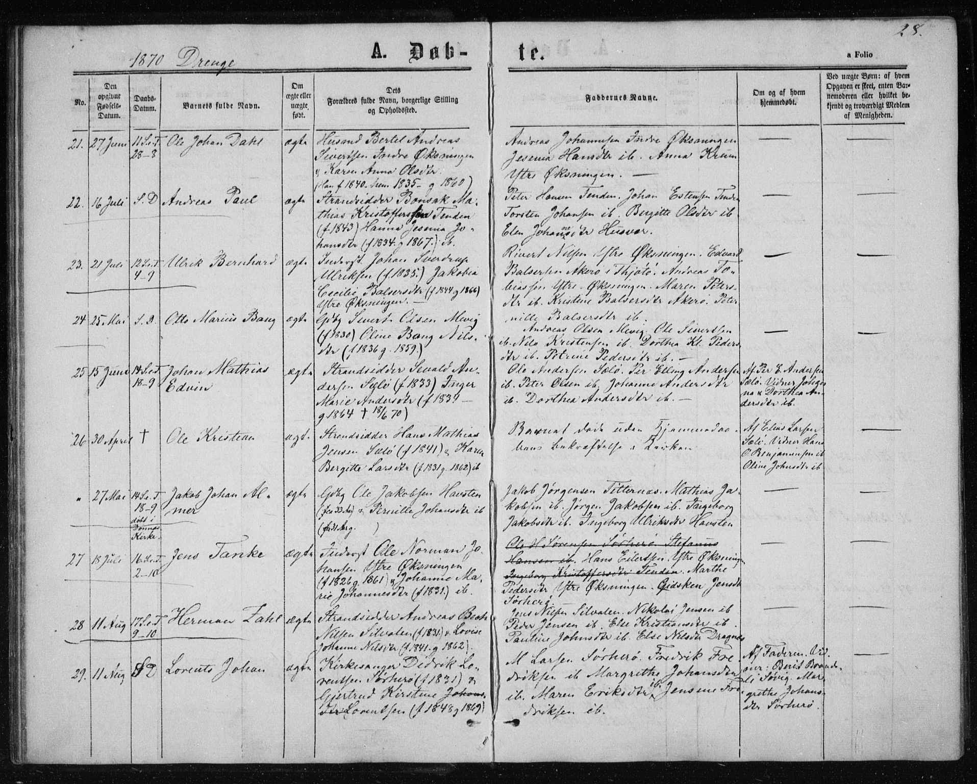 Ministerialprotokoller, klokkerbøker og fødselsregistre - Nordland, AV/SAT-A-1459/834/L0505: Parish register (official) no. 834A03, 1862-1871, p. 28