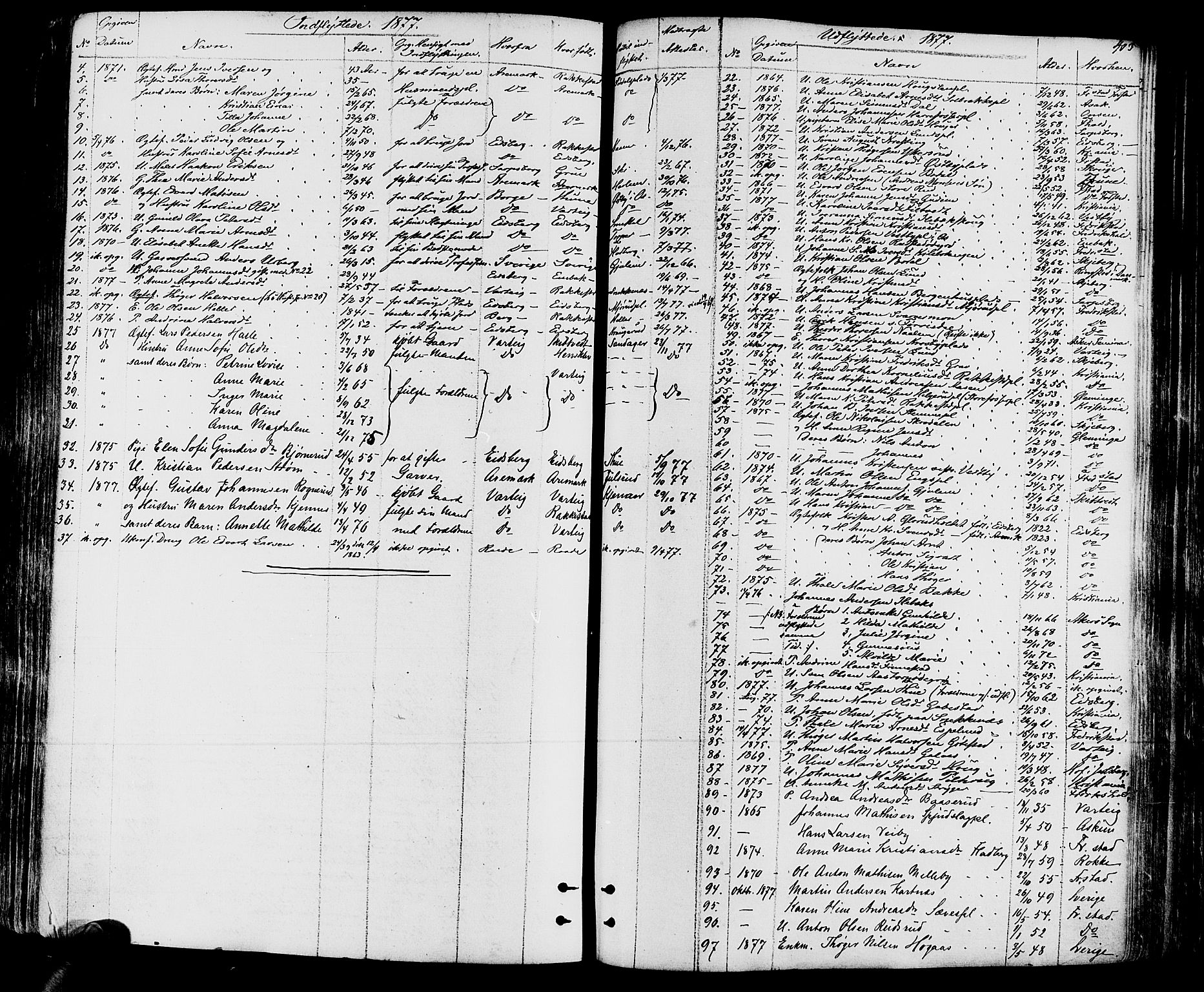 Rakkestad prestekontor Kirkebøker, AV/SAO-A-2008/F/Fa/L0011: Parish register (official) no. I 11, 1862-1877, p. 403