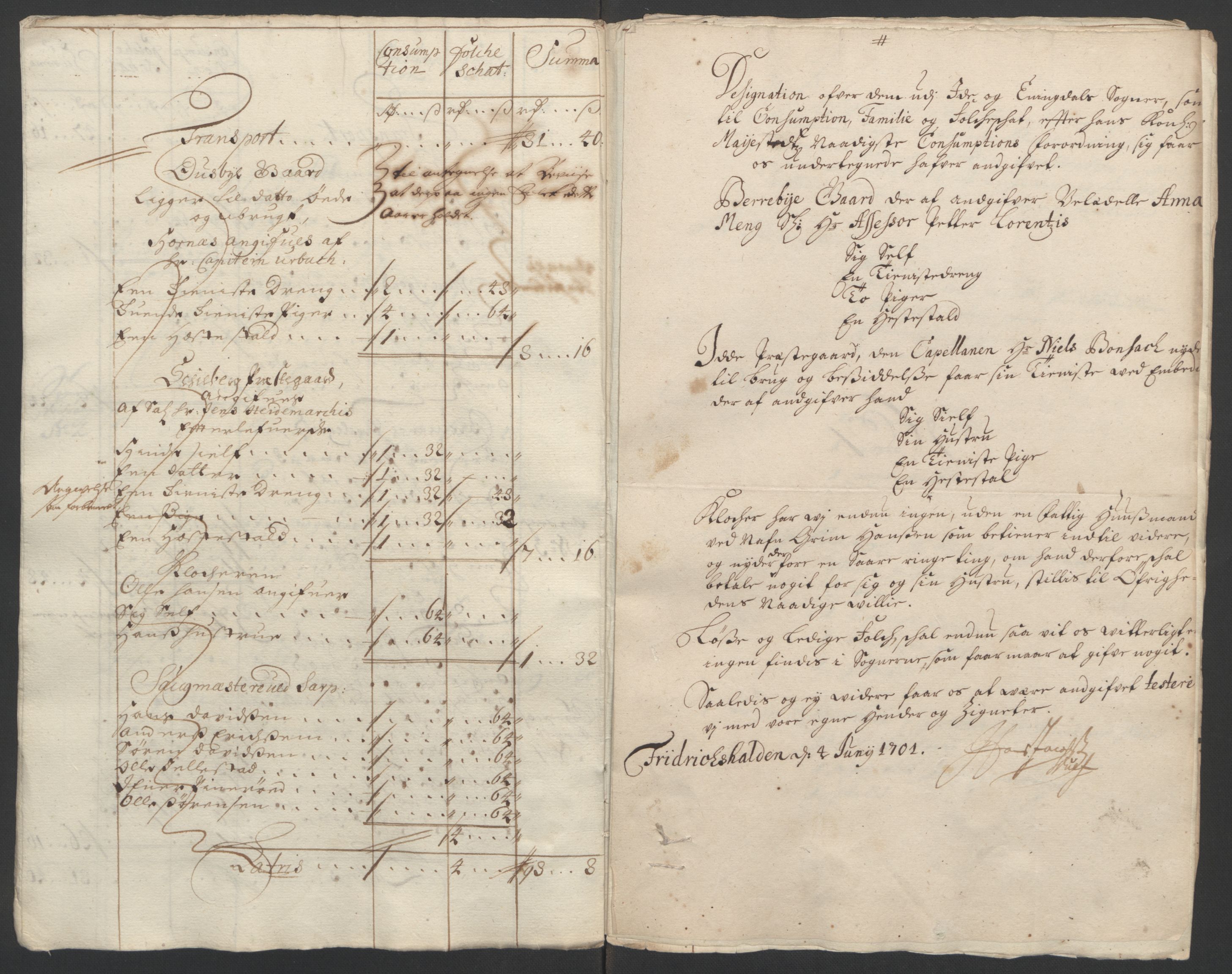Rentekammeret inntil 1814, Reviderte regnskaper, Fogderegnskap, RA/EA-4092/R01/L0015: Fogderegnskap Idd og Marker, 1700-1701, p. 288