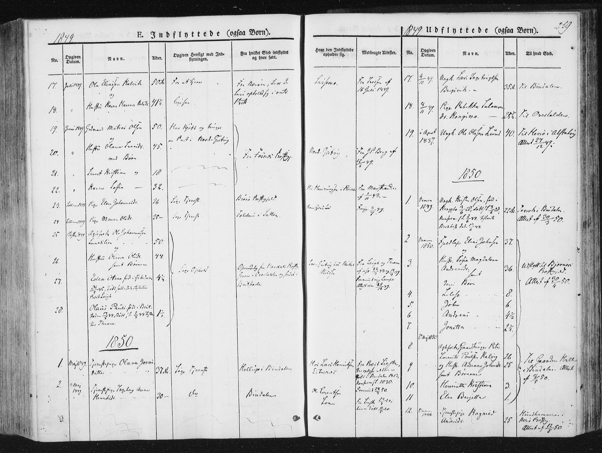 Ministerialprotokoller, klokkerbøker og fødselsregistre - Nord-Trøndelag, AV/SAT-A-1458/780/L0640: Parish register (official) no. 780A05, 1845-1856, p. 259