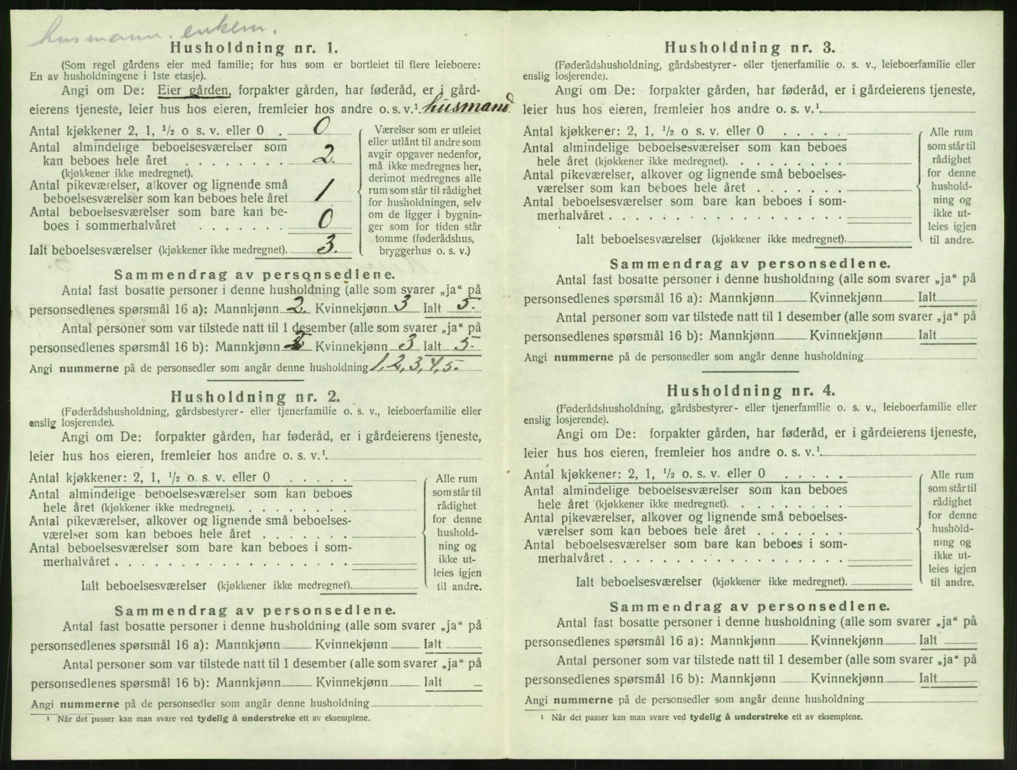 SAT, 1920 census for Rindal, 1920, p. 339