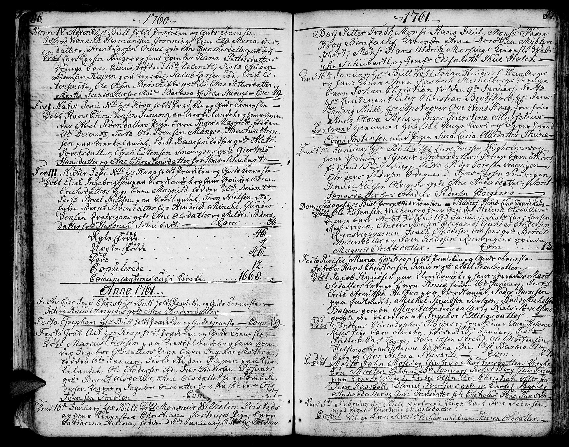 Ministerialprotokoller, klokkerbøker og fødselsregistre - Møre og Romsdal, SAT/A-1454/572/L0840: Parish register (official) no. 572A03, 1754-1784, p. 86-87