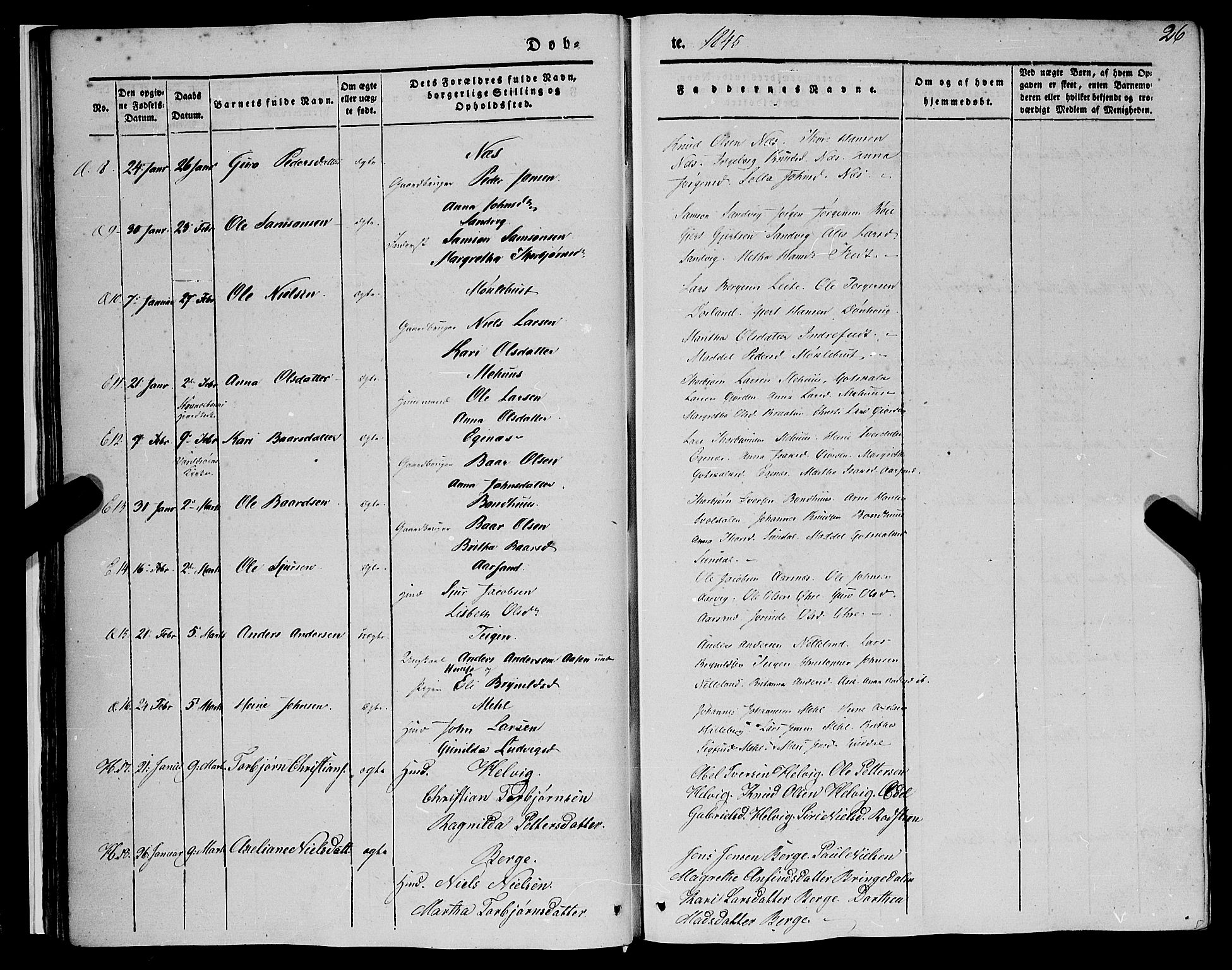 Kvinnherad sokneprestembete, AV/SAB-A-76401/H/Haa: Parish register (official) no. A 7, 1843-1853, p. 26