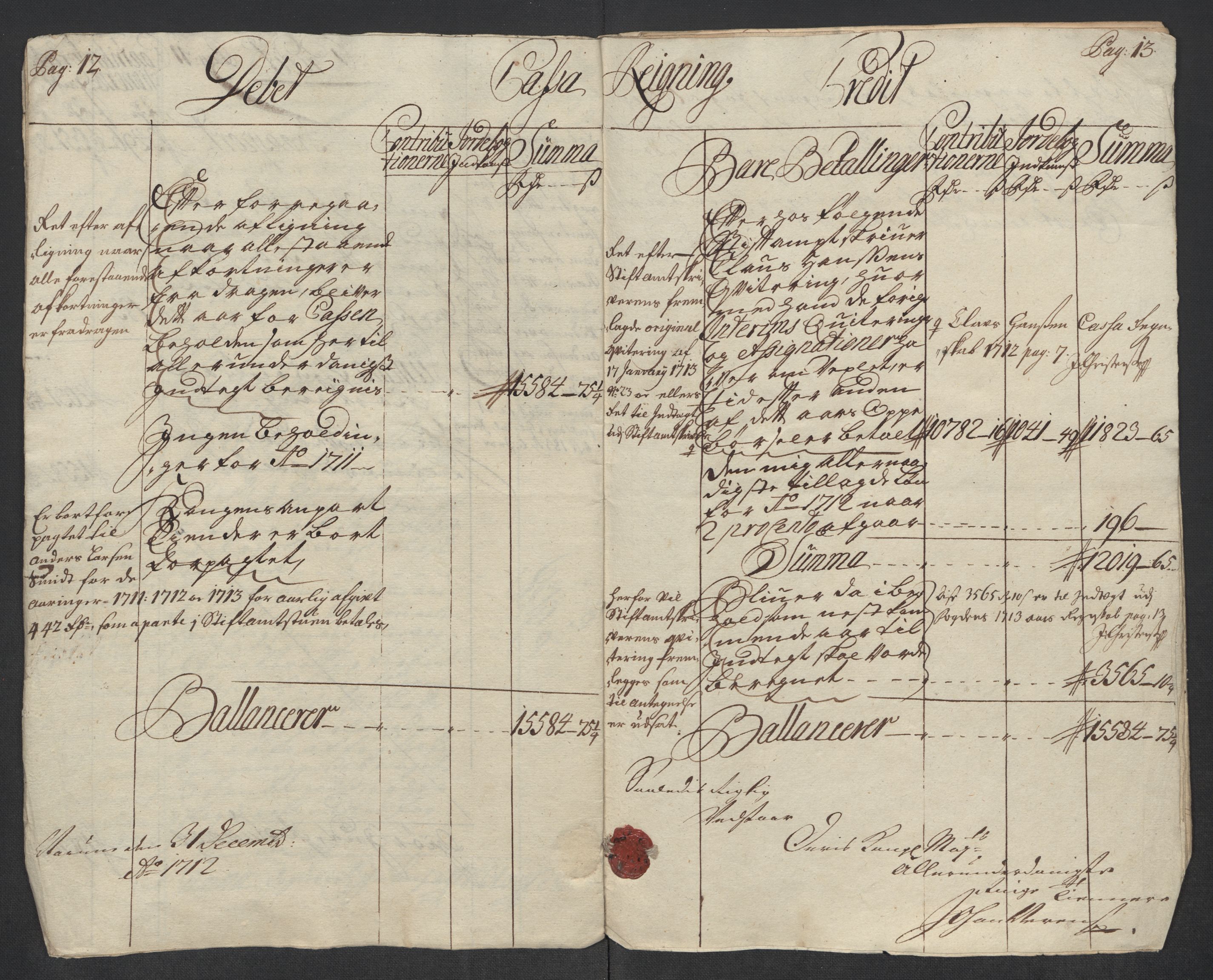 Rentekammeret inntil 1814, Reviderte regnskaper, Fogderegnskap, AV/RA-EA-4092/R18/L1309: Fogderegnskap Hadeland, Toten og Valdres, 1712, p. 9